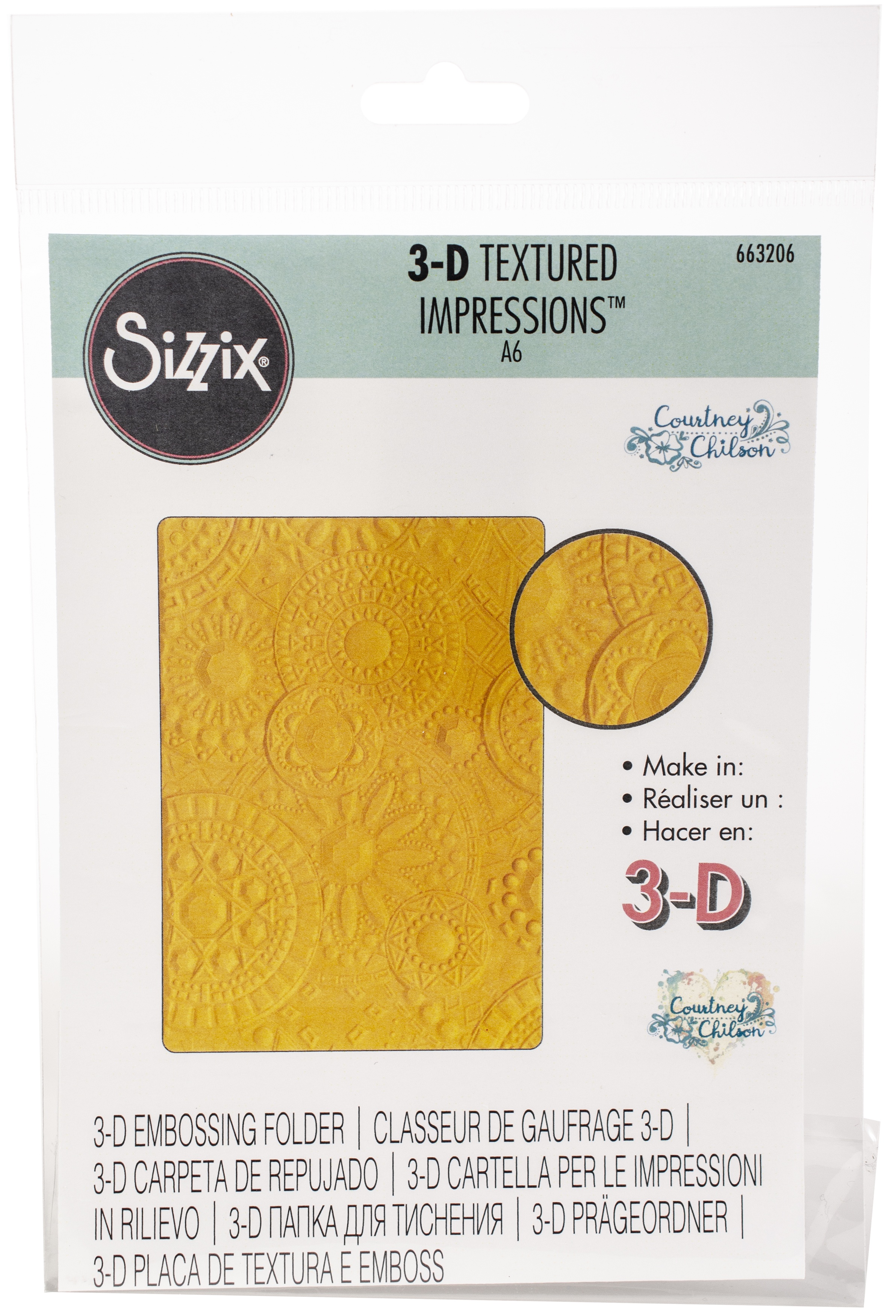 Sizzix 3D Textured Impressions By Courtney Chilson Mosaic Gems
