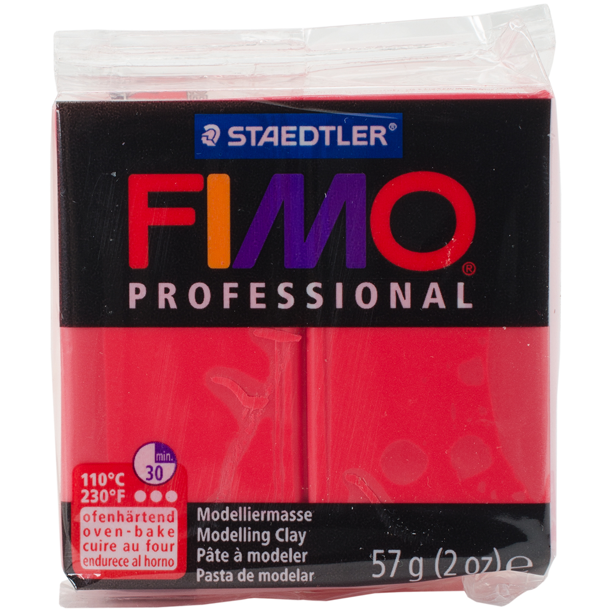 Fimo Professional Soft Polymer Clay 2oz Red