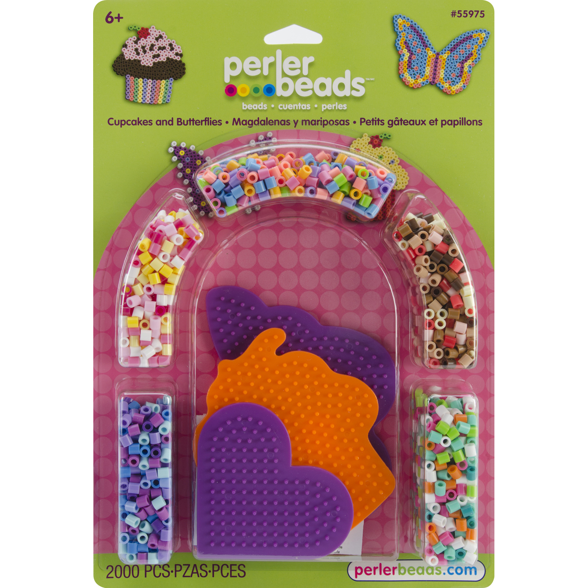 Perler Fused Bead Kit Cupcakes & Butterflies
