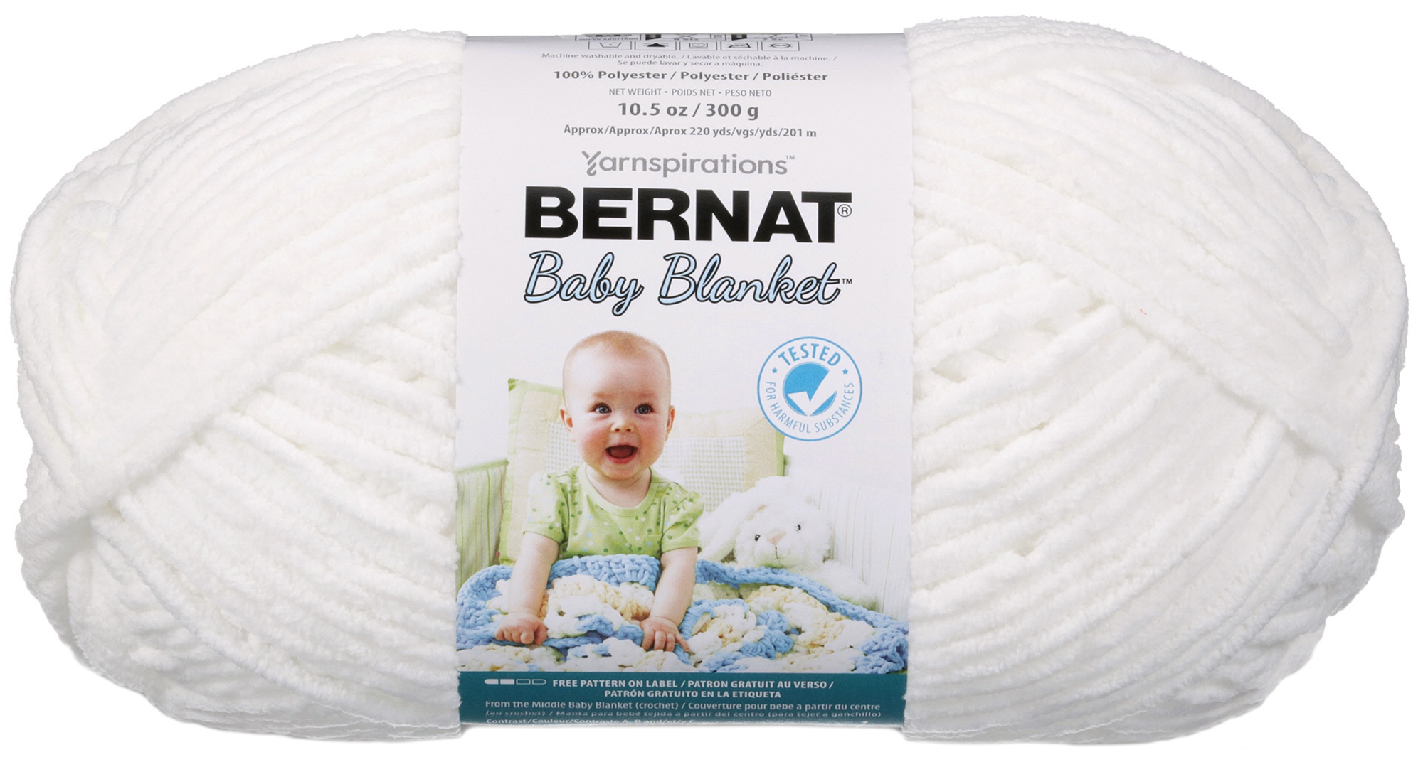 Baby Blanket Big Ball Yarn White