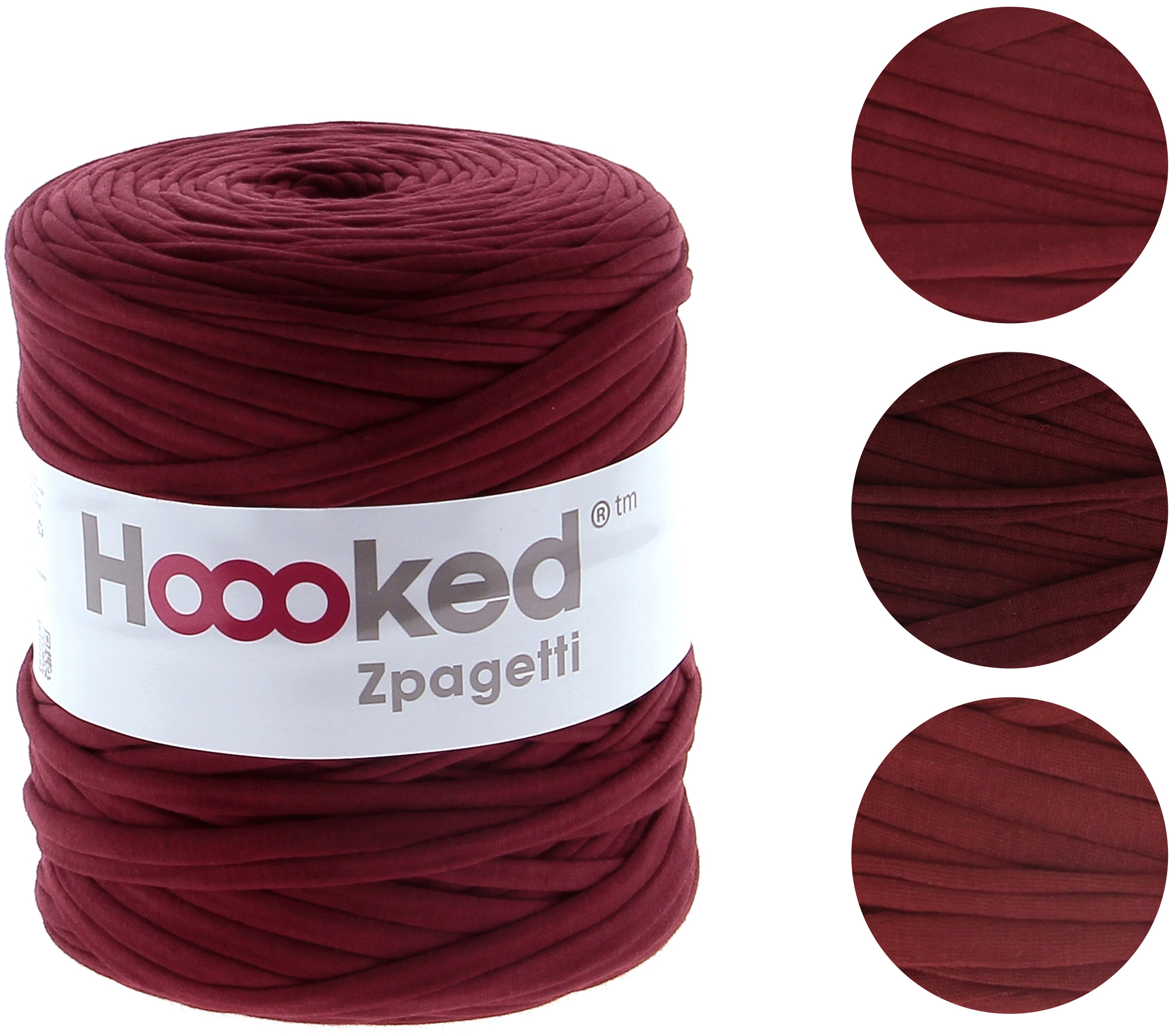 Hoooked Zpagetti Yarn Burgundy Passion