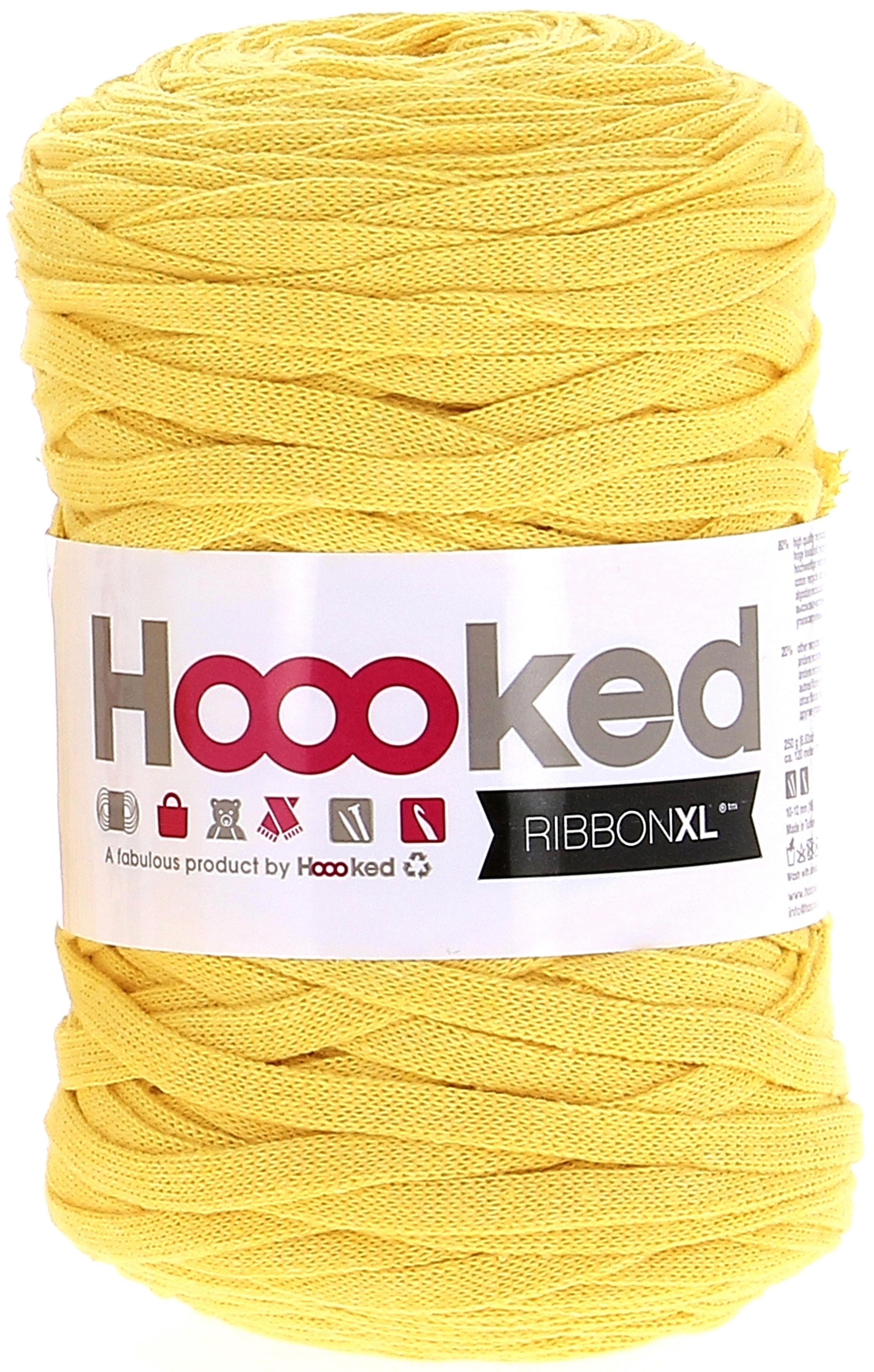 Hoooked Ribbon XL Yarn Lemon Yellow