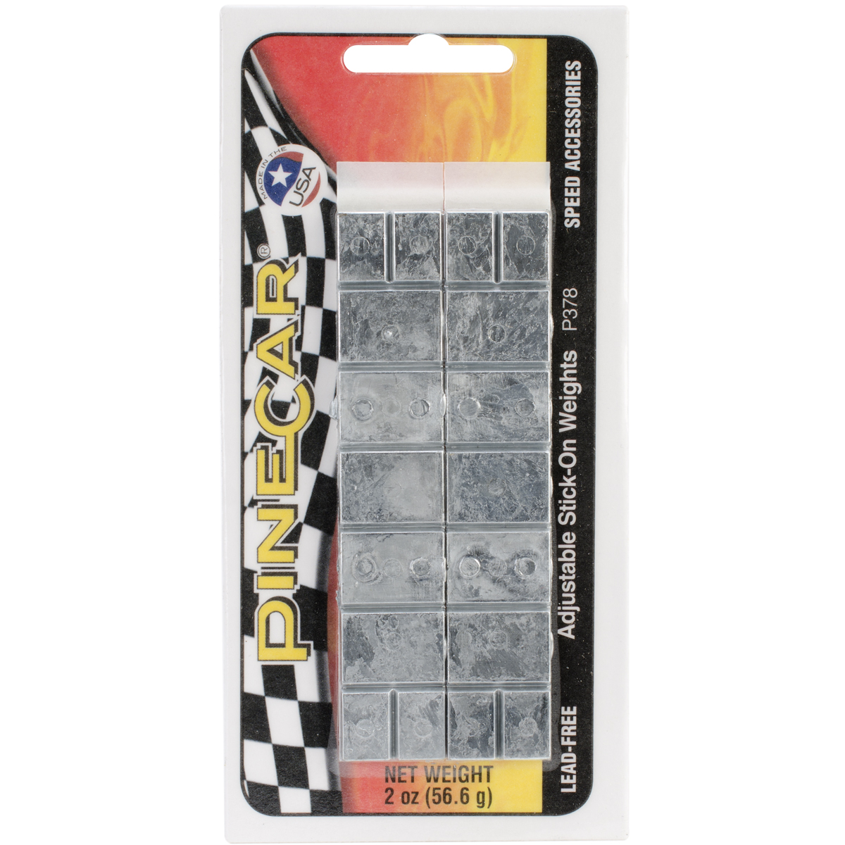 Pine Car Weight- 1oz. Adjustable Stick-On (2)