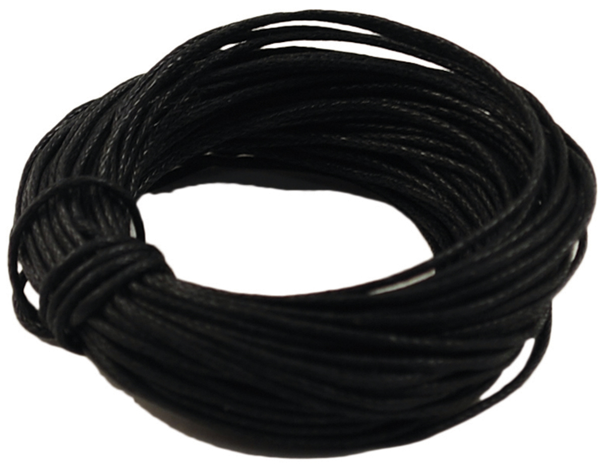 Jewelry/Craft Waxed Cording 1mmX30' Black