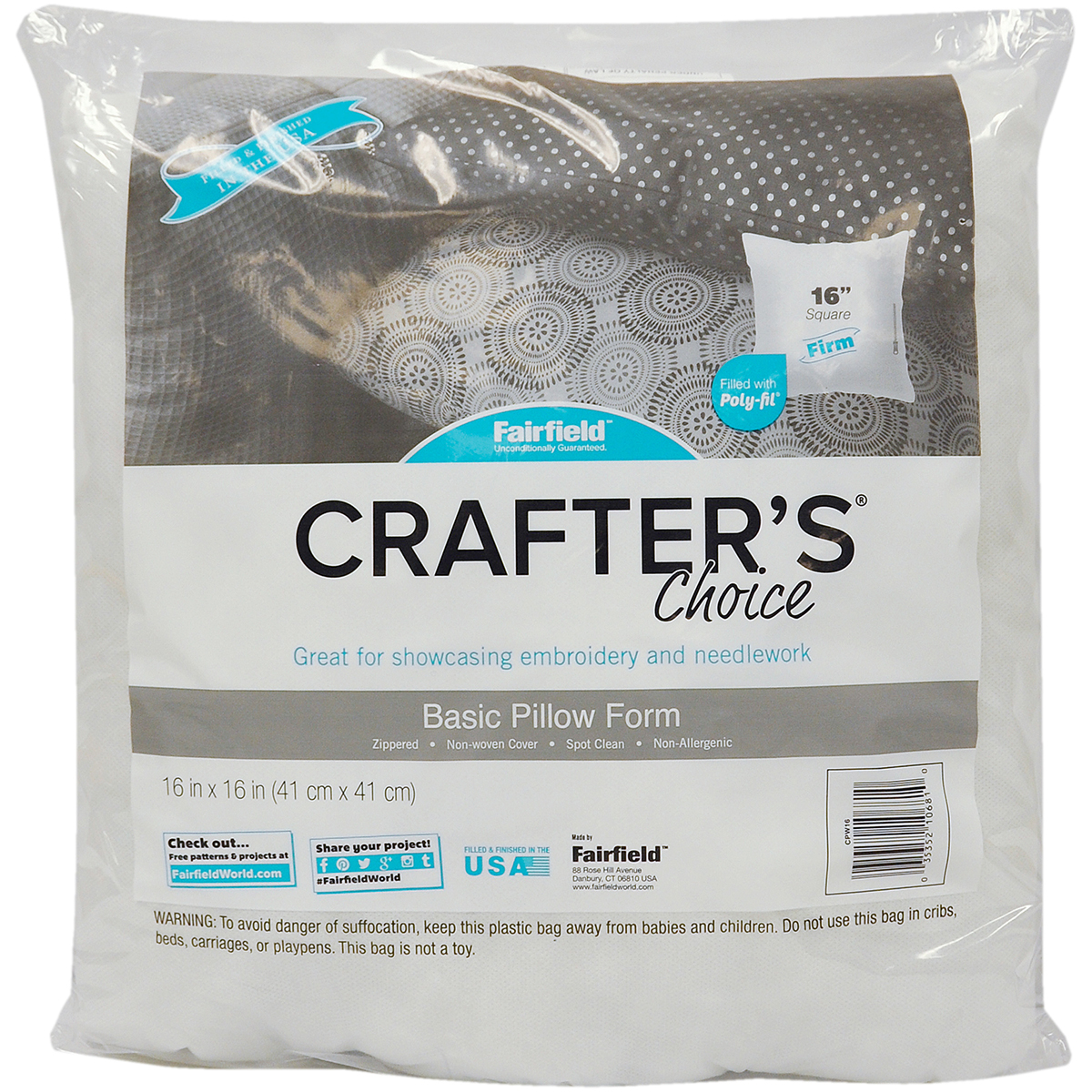 Crafter's Choice Pillow Insert 16