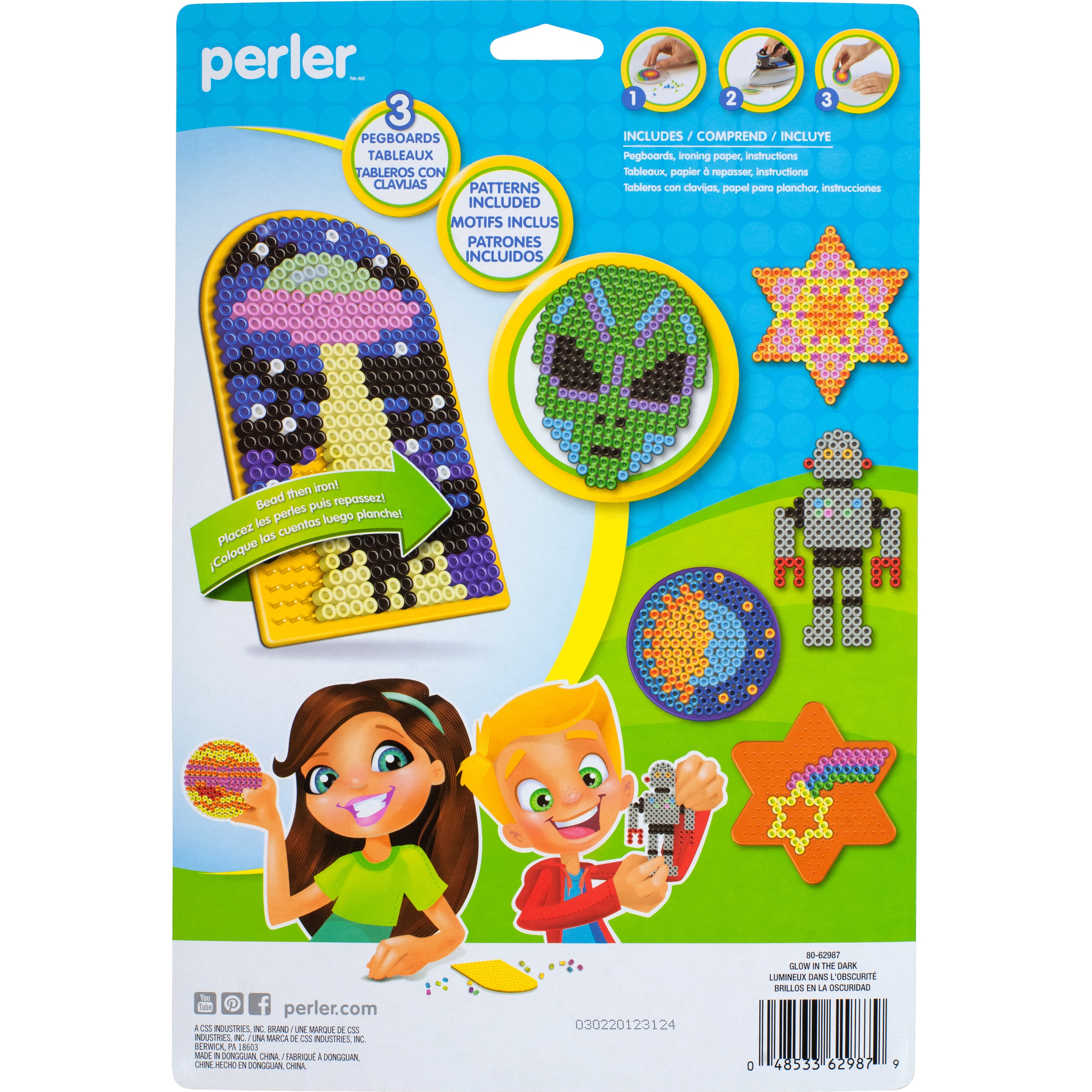 Perler Fused Bead Kit Glow In The Dark