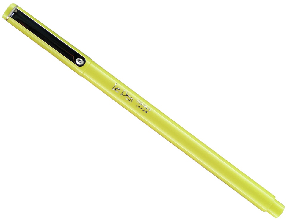 Le Pen .03mm Point Open Stock Pastel Yellow