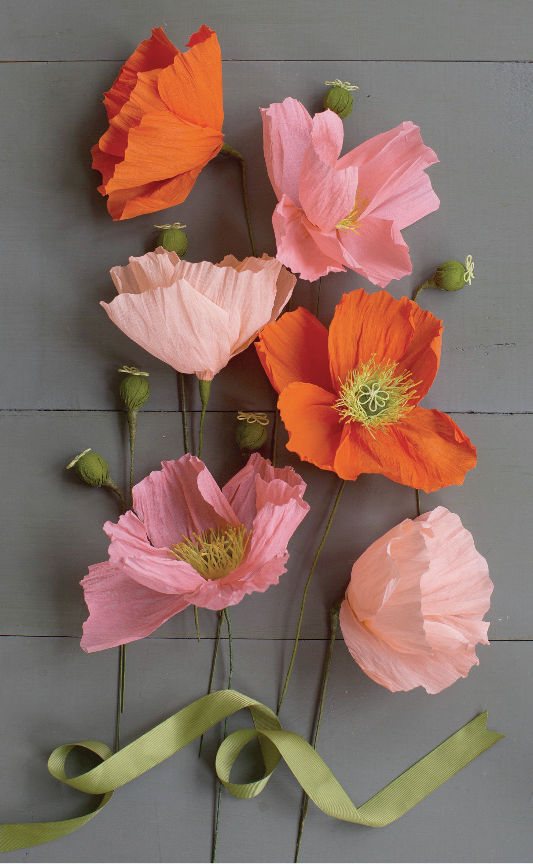 Crepe Paper Flower Kit  Poppies