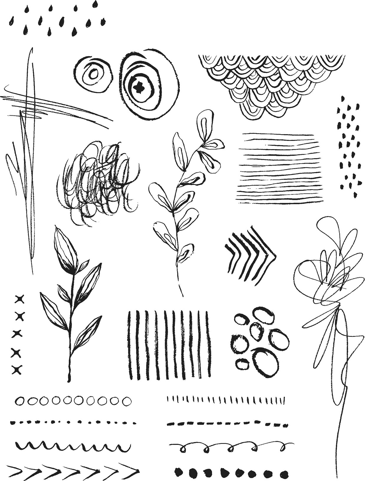 Tim Holtz Cling Stamps 7