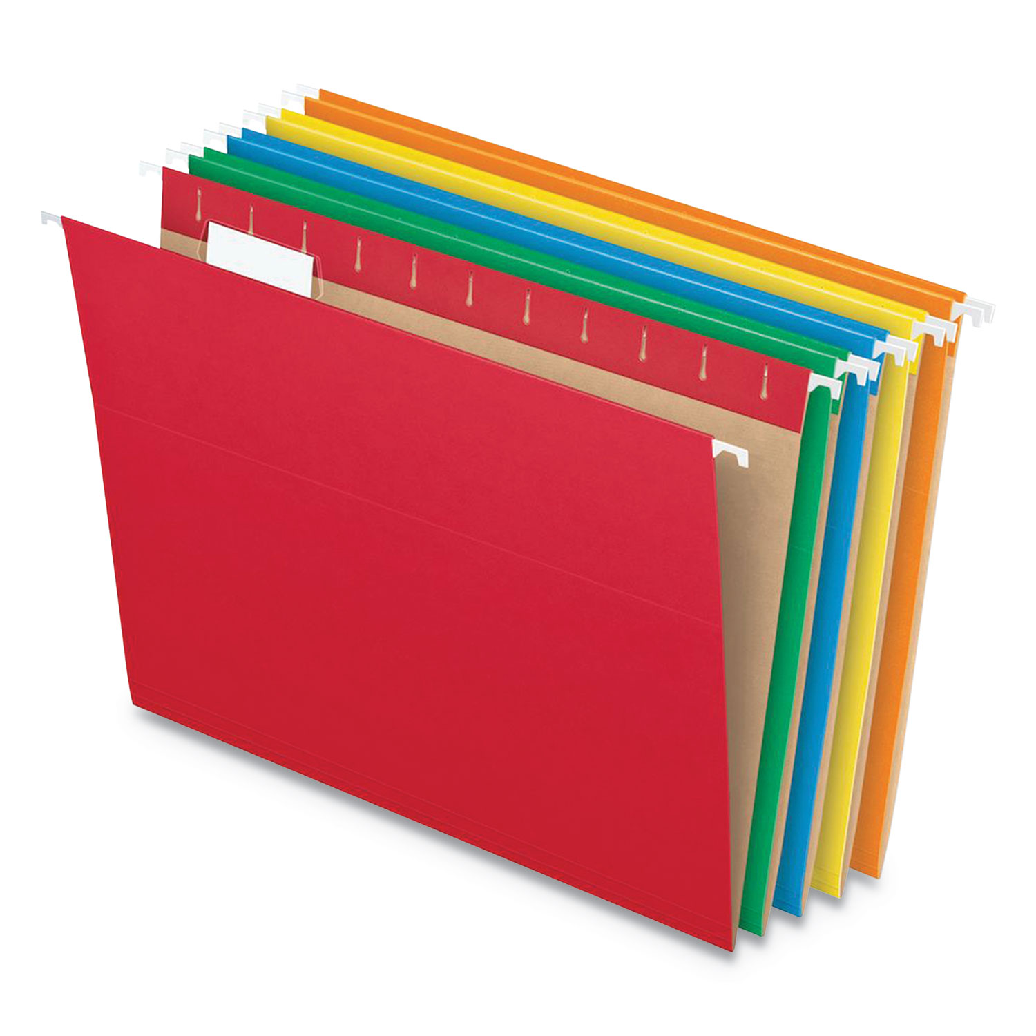 Pendaflex® Colored Hanging Folders, 1/5 Tab, Letter, 5 Assorted Colors, 25/Box
