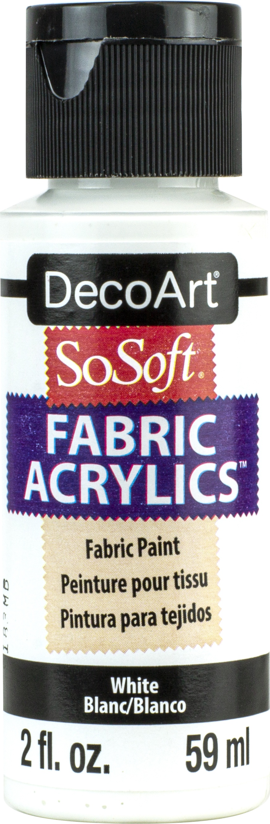 SoSoft Fabric Acrylic Paint 2oz White