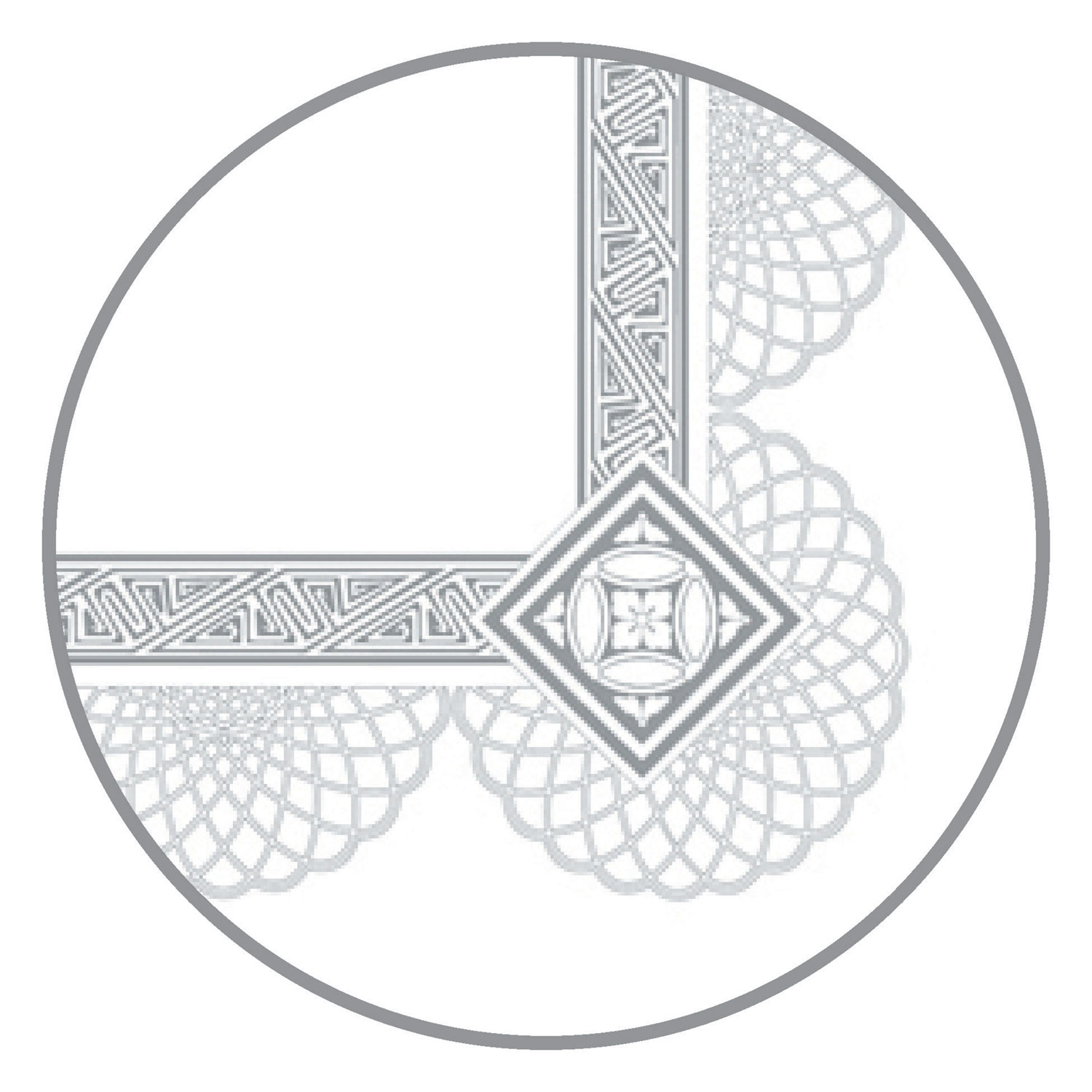 Southworth® Premium Certificates, White, Spiro Silver Foil Border, 66 lb,  8,5 x