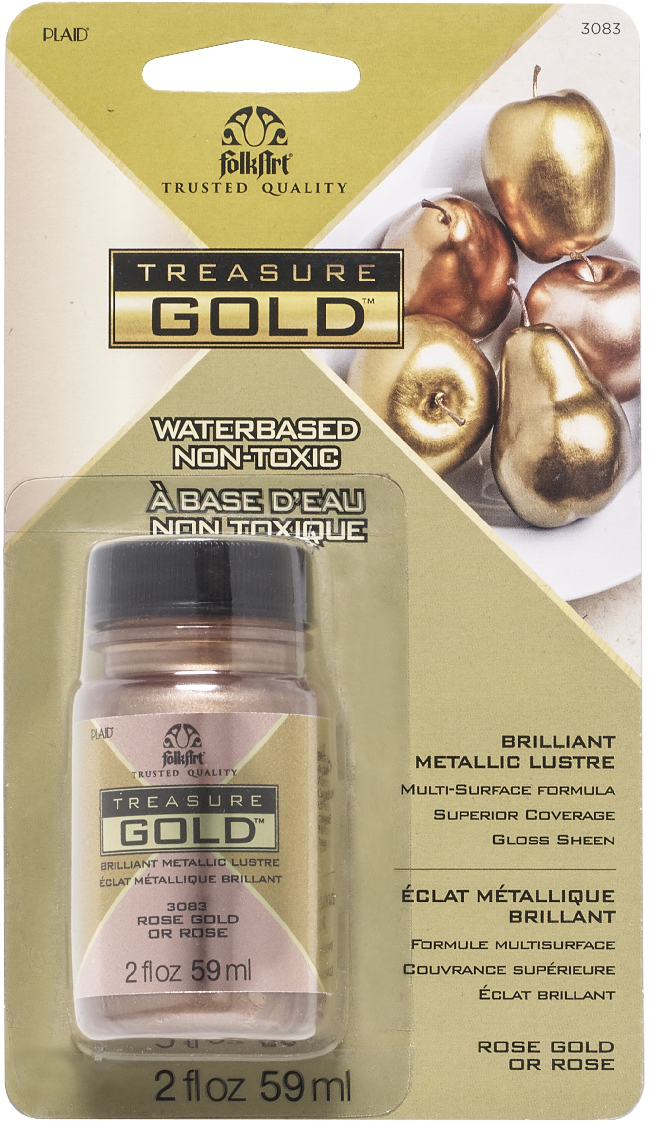 FolkArt Treasure Gold Paint 2oz Rose Gold