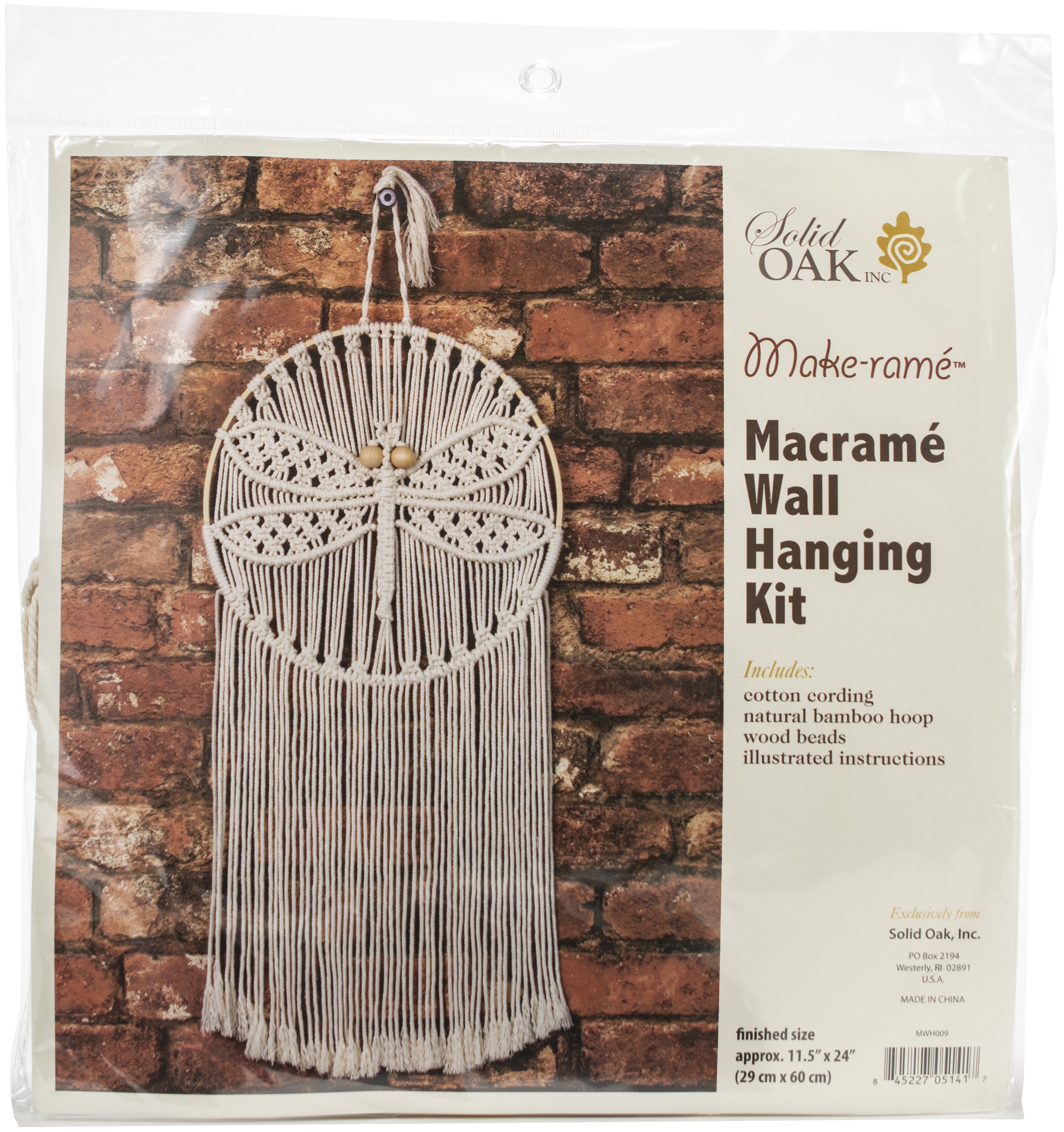 Macrame Wall Hanger Kit Dragonfly