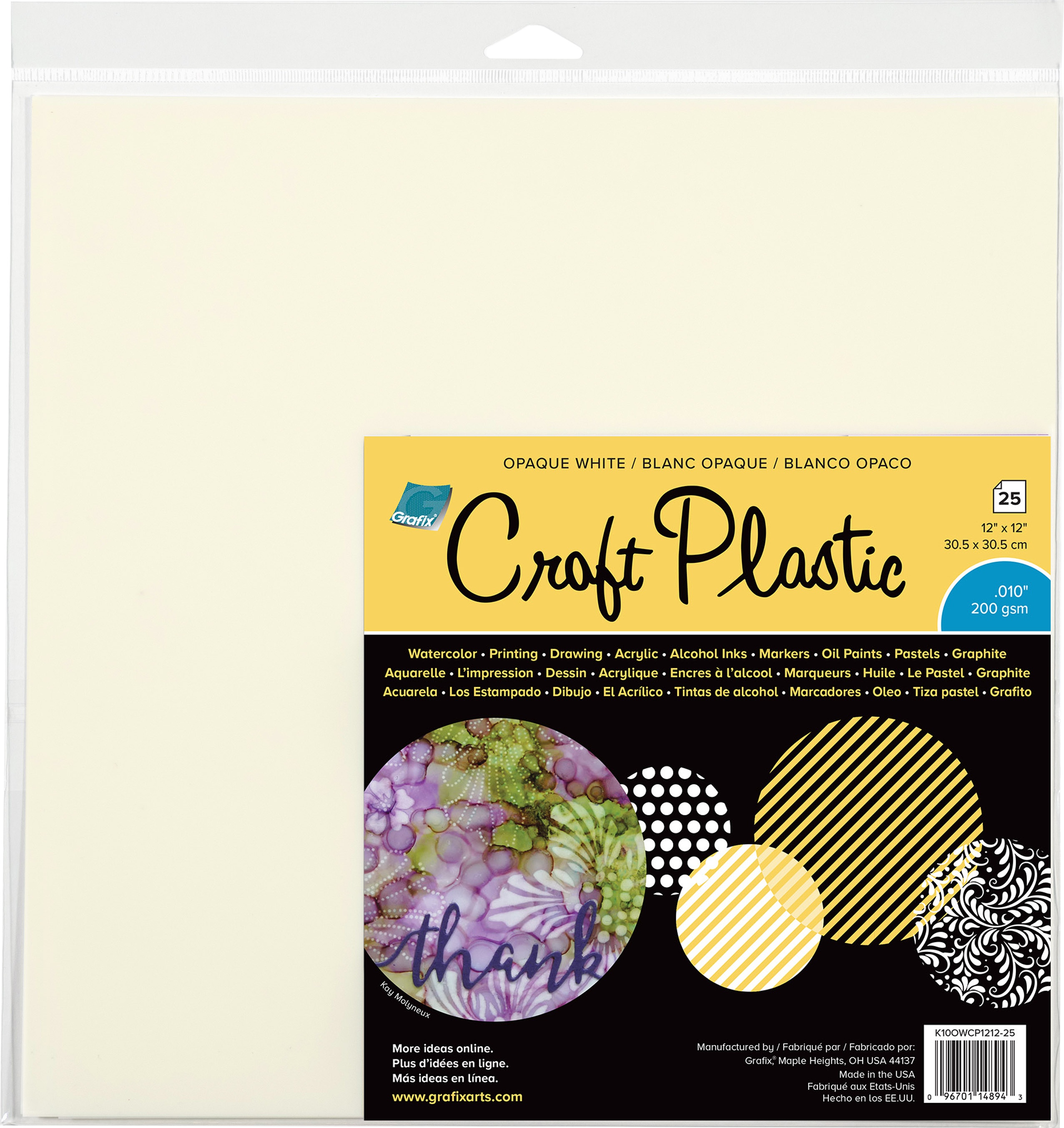 Grafix Craft Plastic Sheets 12