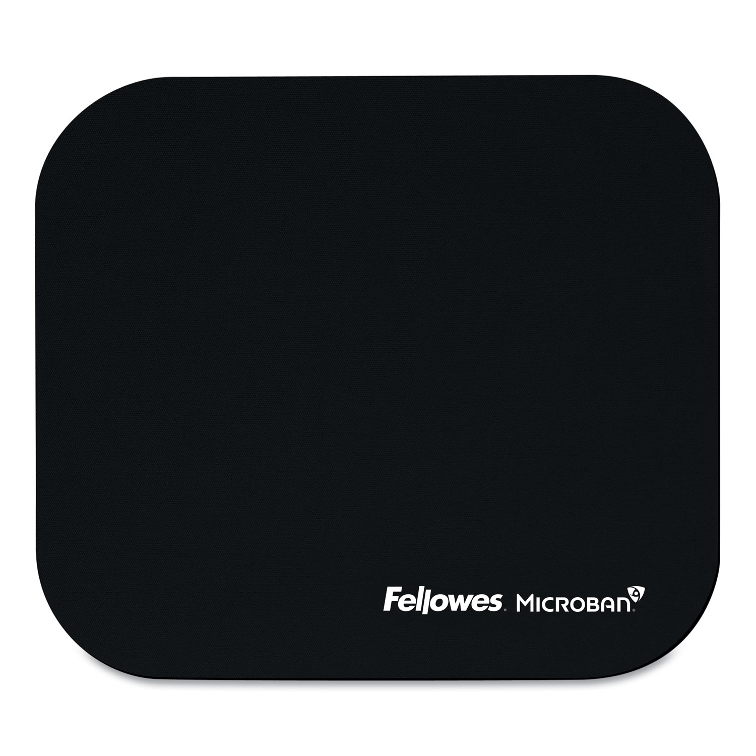 Fellowes® Mouse Pad w/Microban, Nonskid Base, 9 x 8, Black