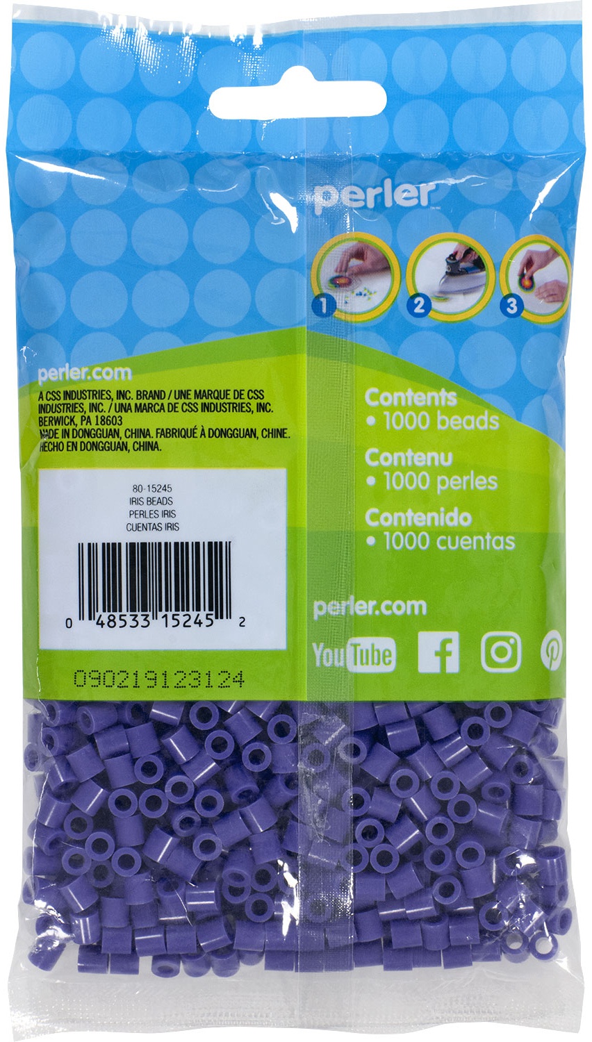 Perler Beads 1,000/Pkg Iris