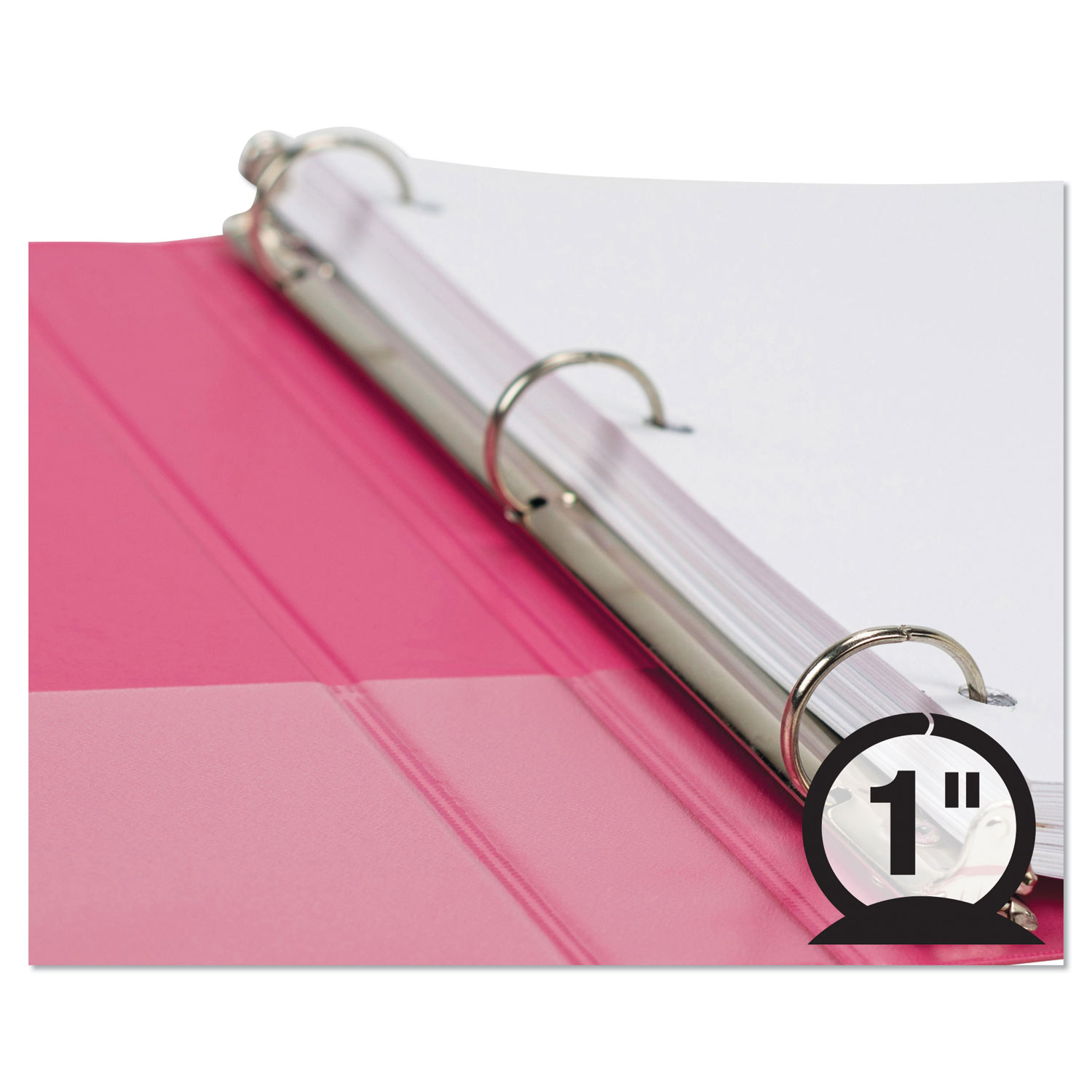 Samsill® Fashion View Binder, Round Ring, 11 x 8-1/2, 1
