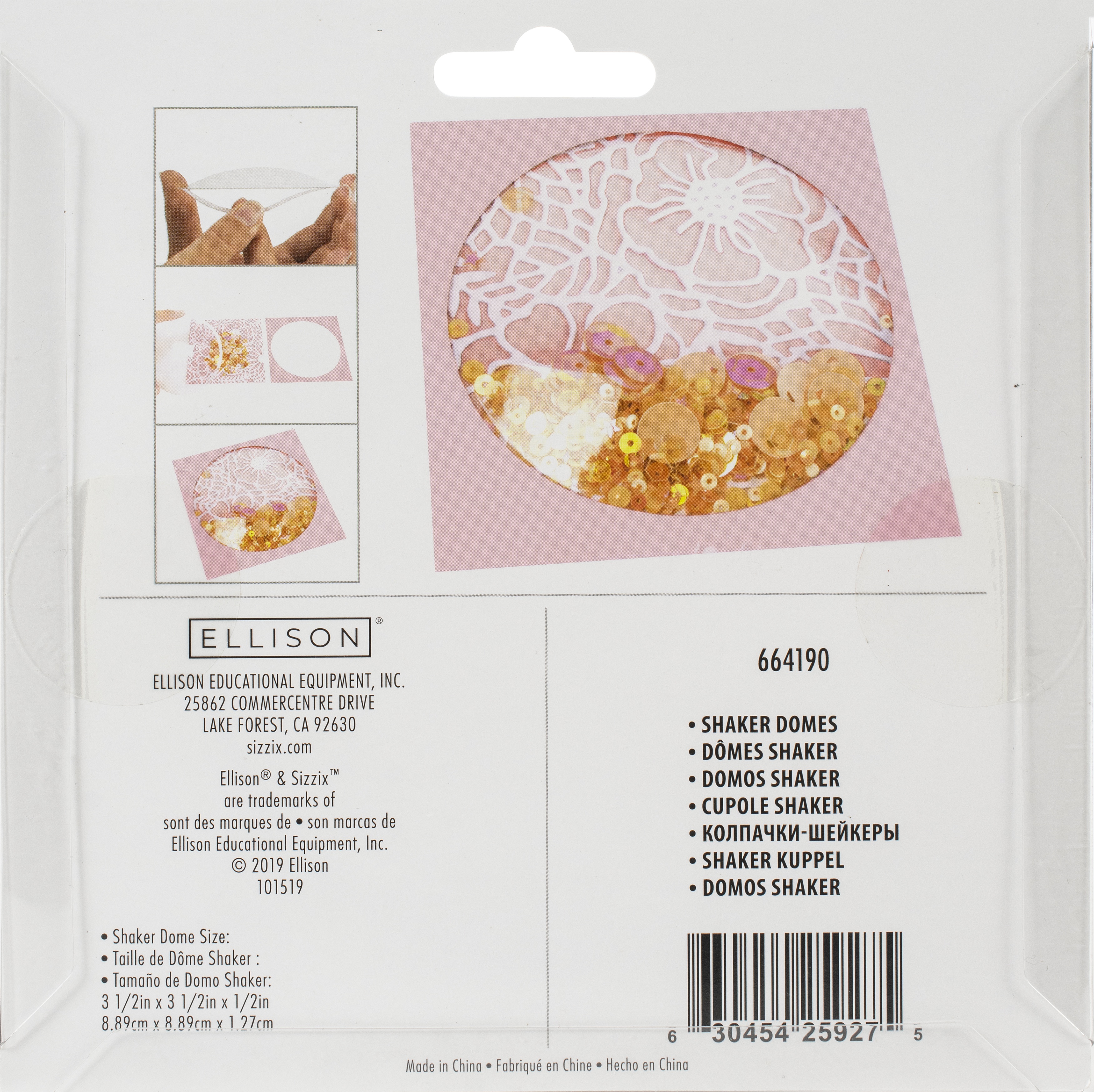 Sizzix Making Essential Shaker Domes Circle 3.5