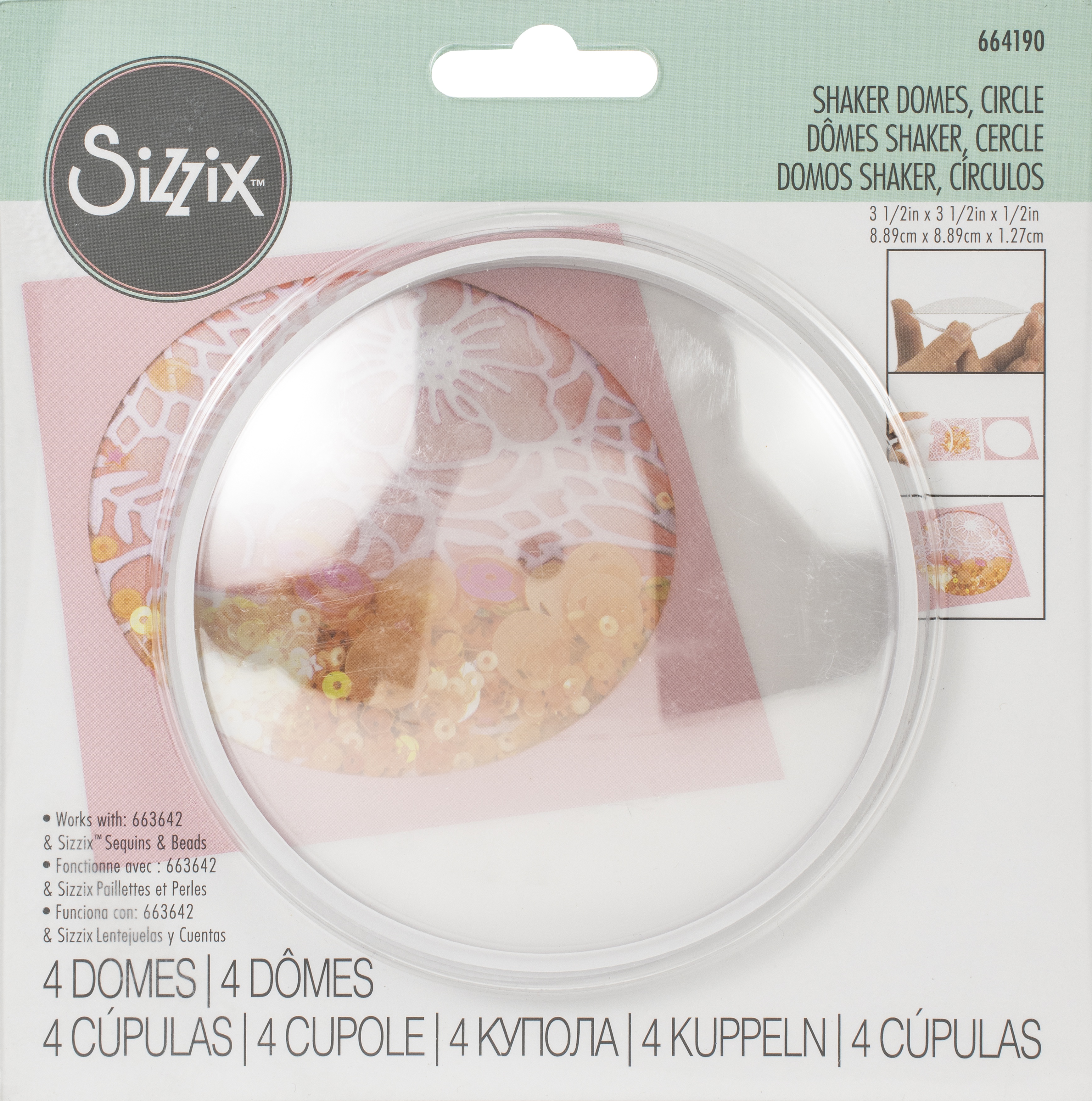 Sizzix Making Essential Shaker Domes Circle 3.5