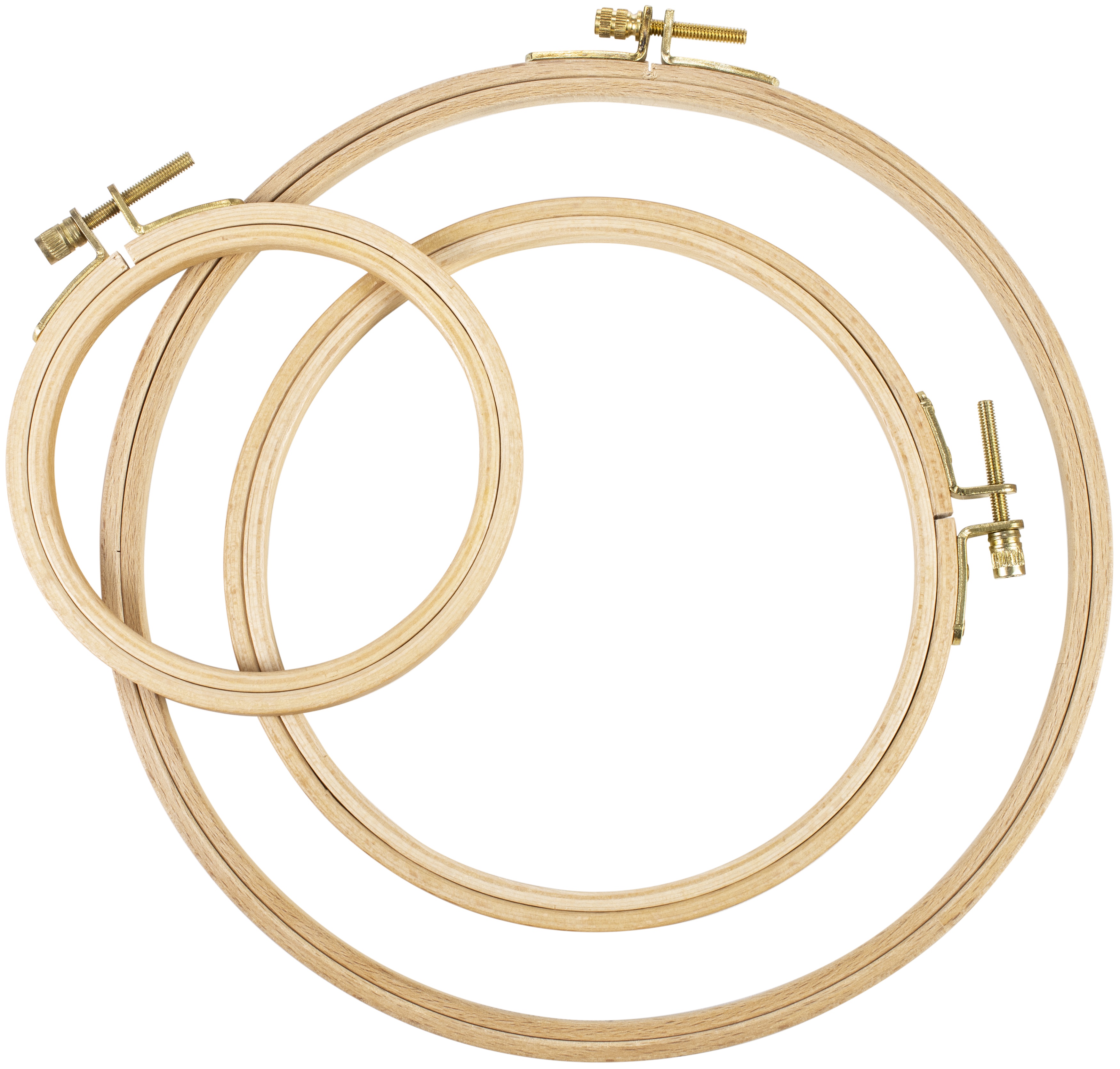 Frank A. Edmunds Beechwood Embroidery Hoop Set 3/Pkg 4