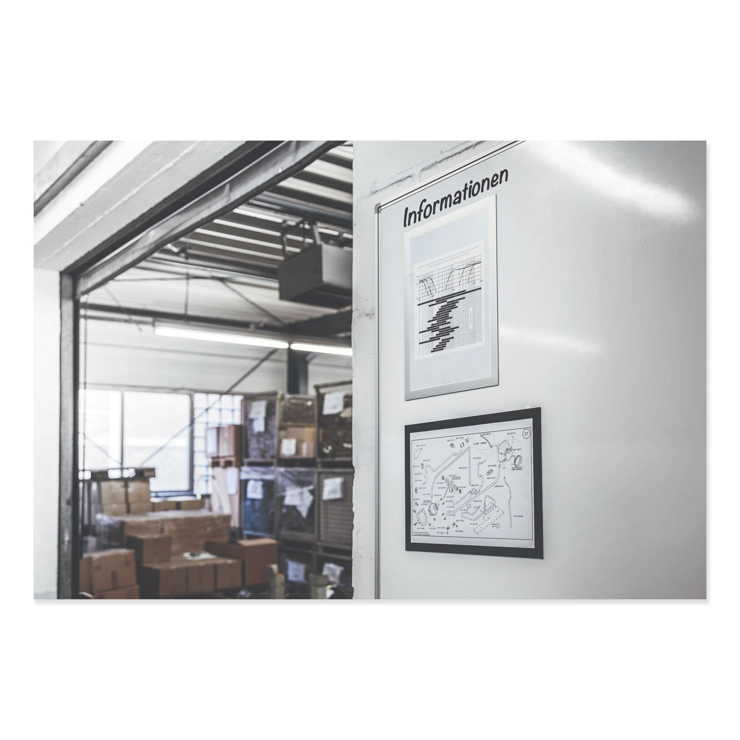 Durable® DURAFRAME Magnetic Sign Holder, 6 1/