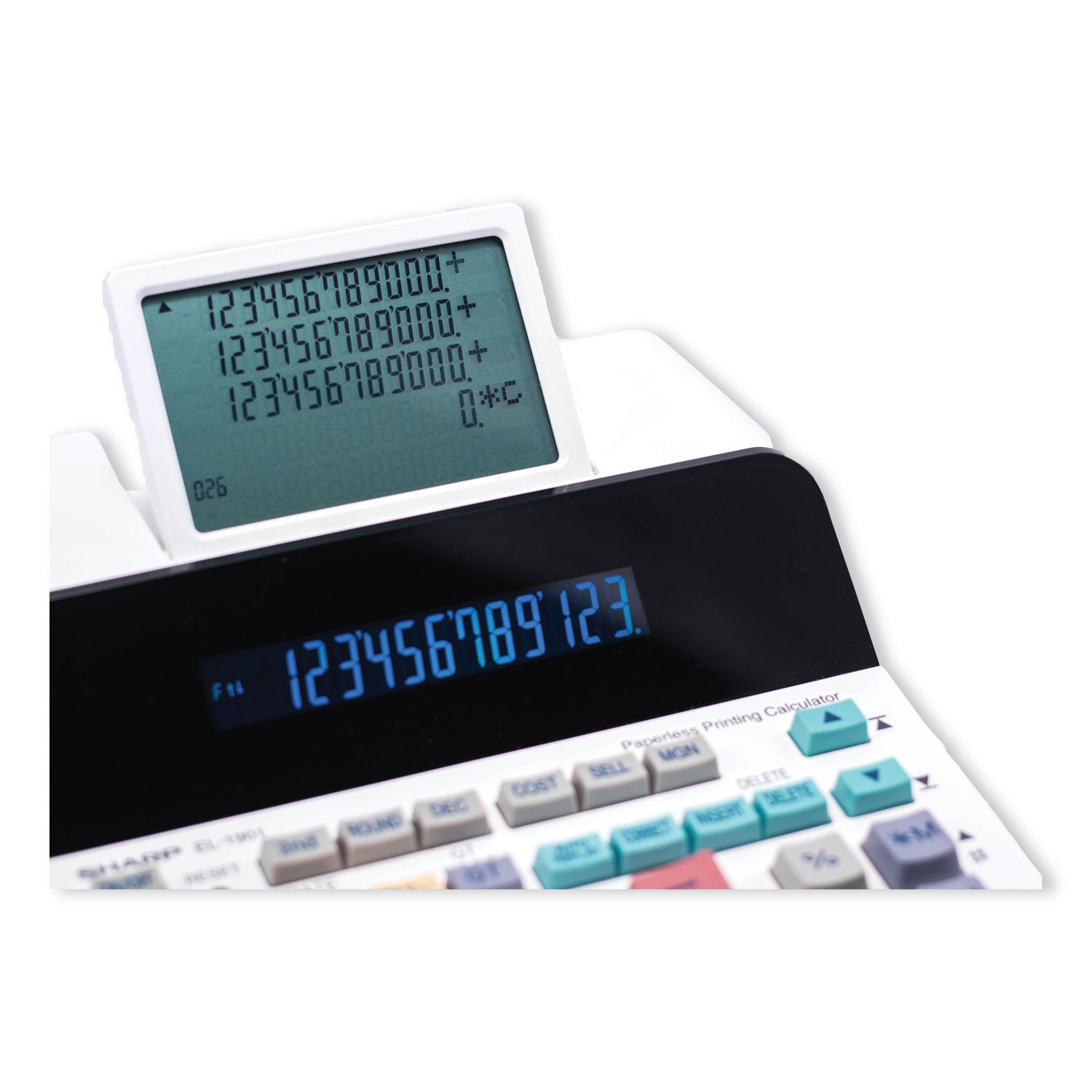 EL-1901 Paperless Printing Calculator with Check and Correct, 12-Digit LCD