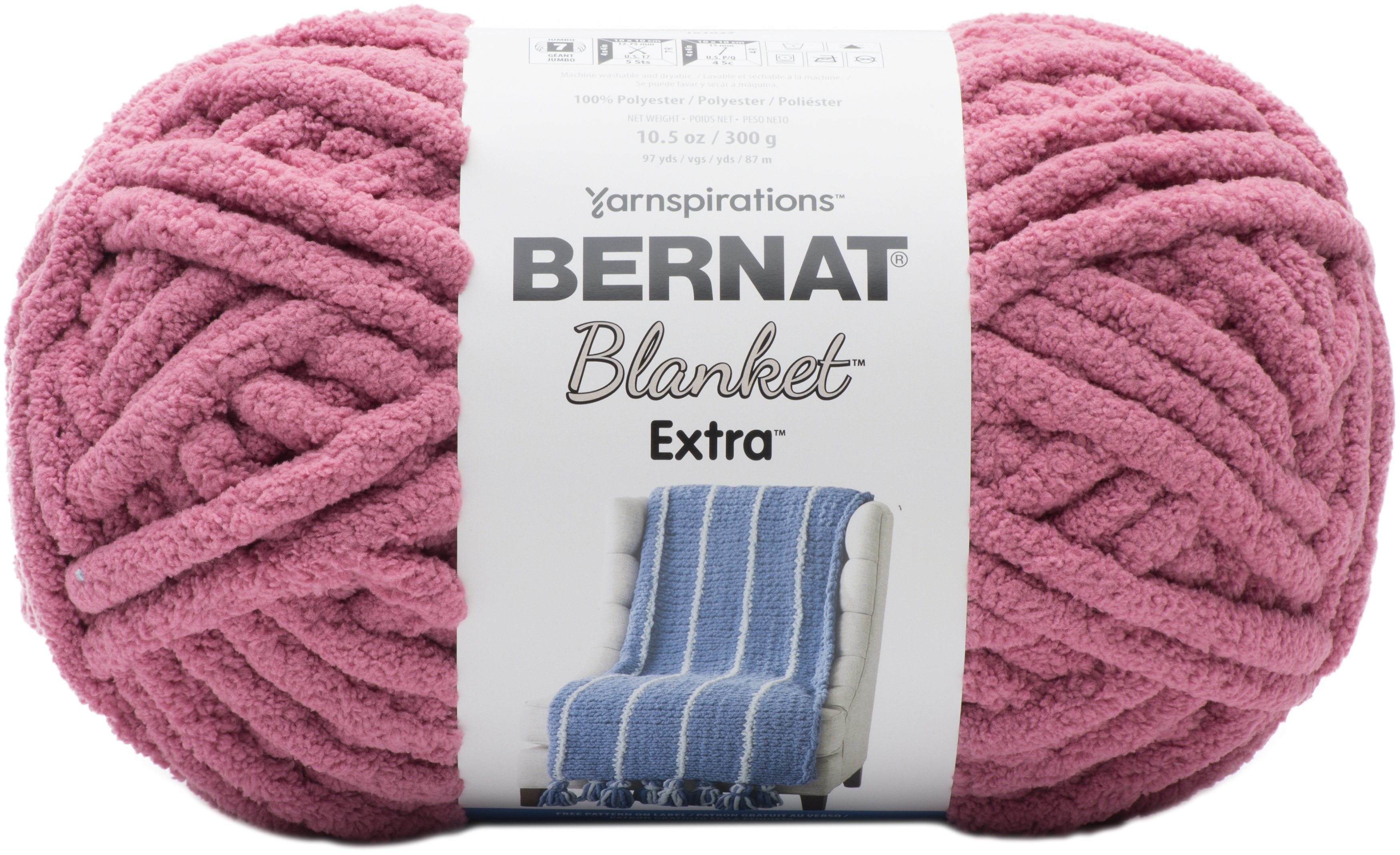 Bernat Blanket Extra Yarn Burnt Rose
