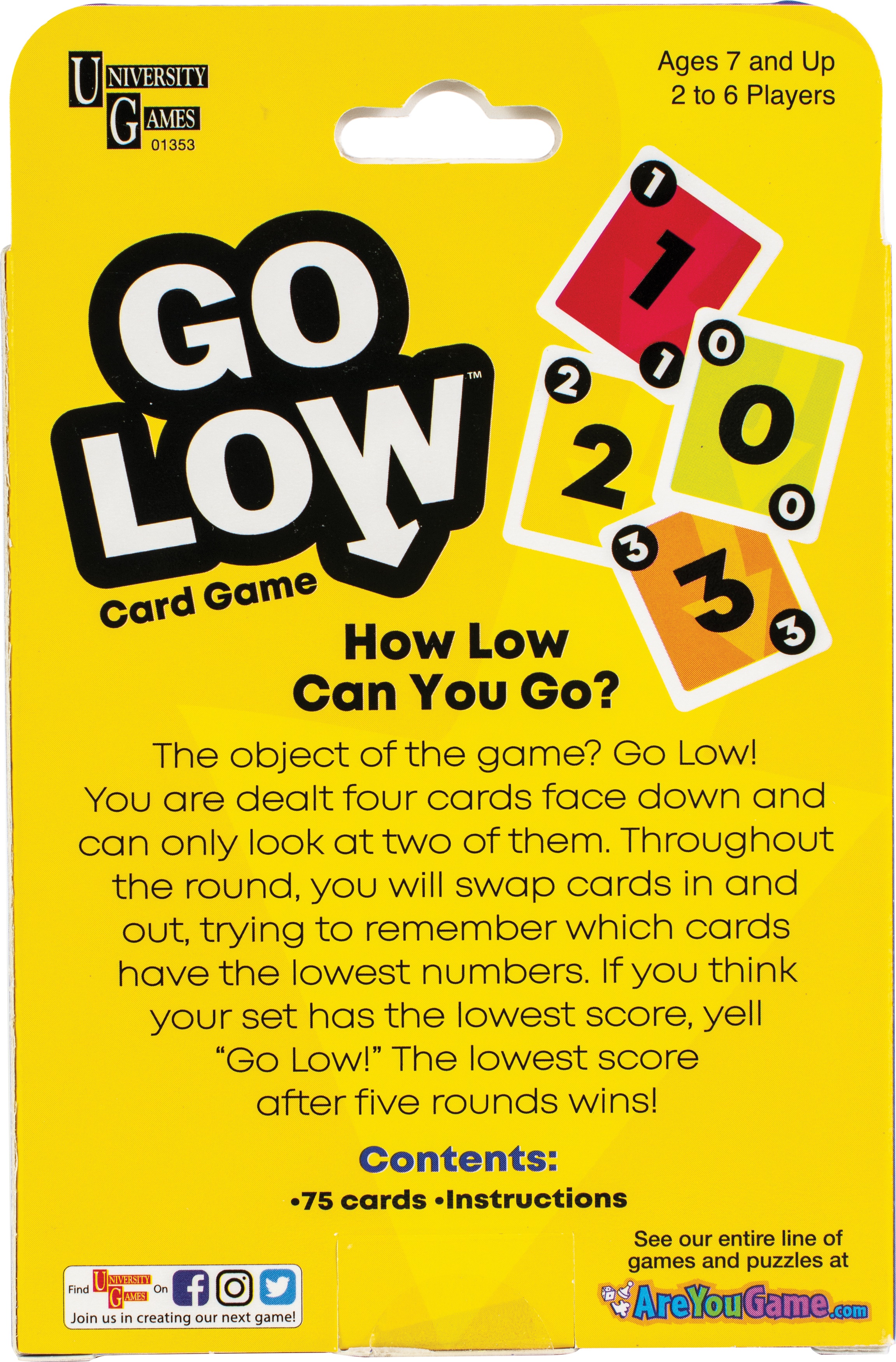 Go Low Card Game