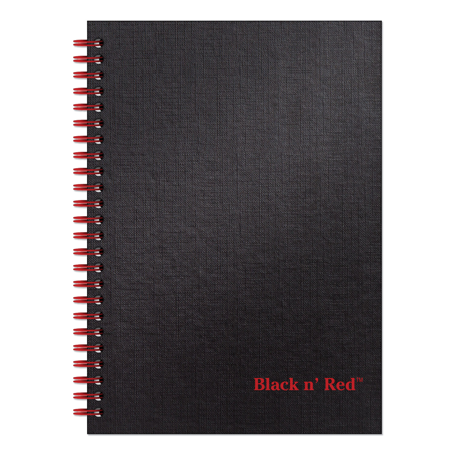 Black n' Red Twinwire Hardcover Notebook, Legal Rule, 8 1/4 x 5 7/8, White, 70