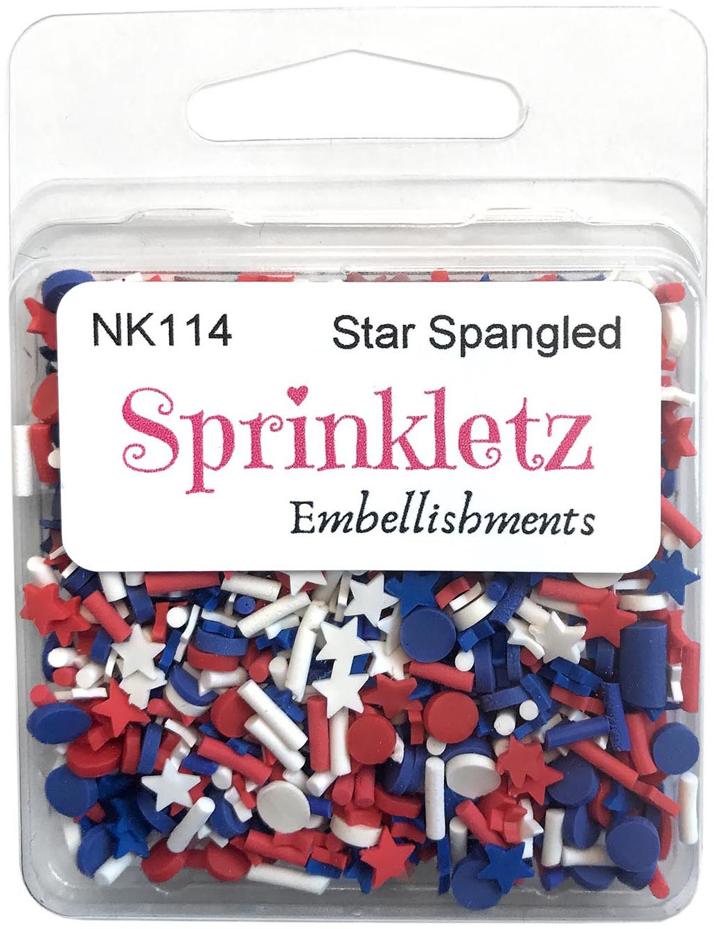 Buttons Galore Sprinkletz Embellishments 12g Star Spangled