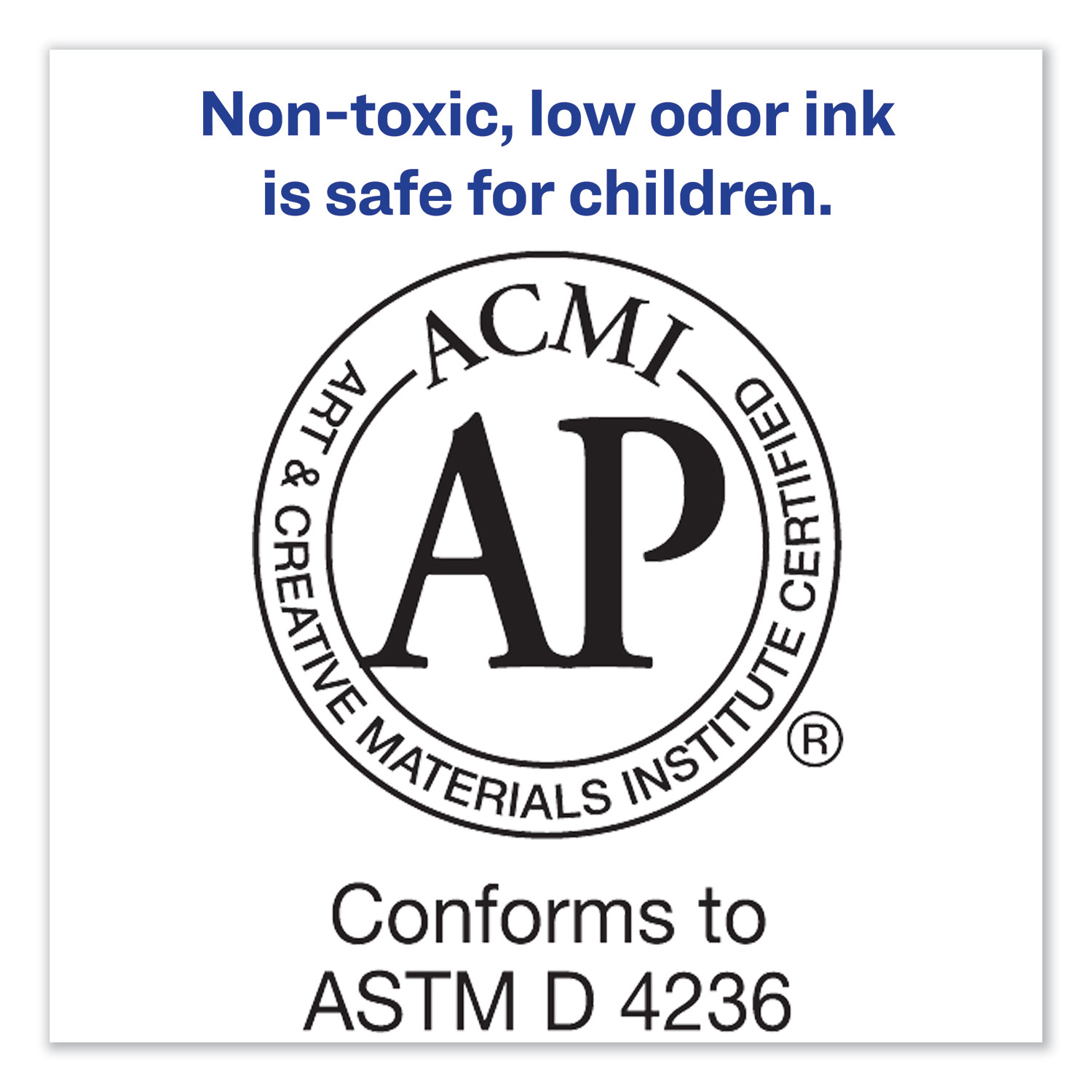 Avery® Blue Marks-A-Lot Regular Desk-Style Permanent Marker, Chisel Tip, Dozen