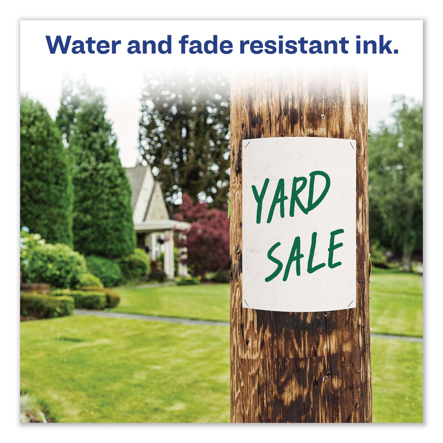 Avery® Marks-A-Lot Large Desk-Style Permanent Marker, Chisel Tip, Green, Dozen