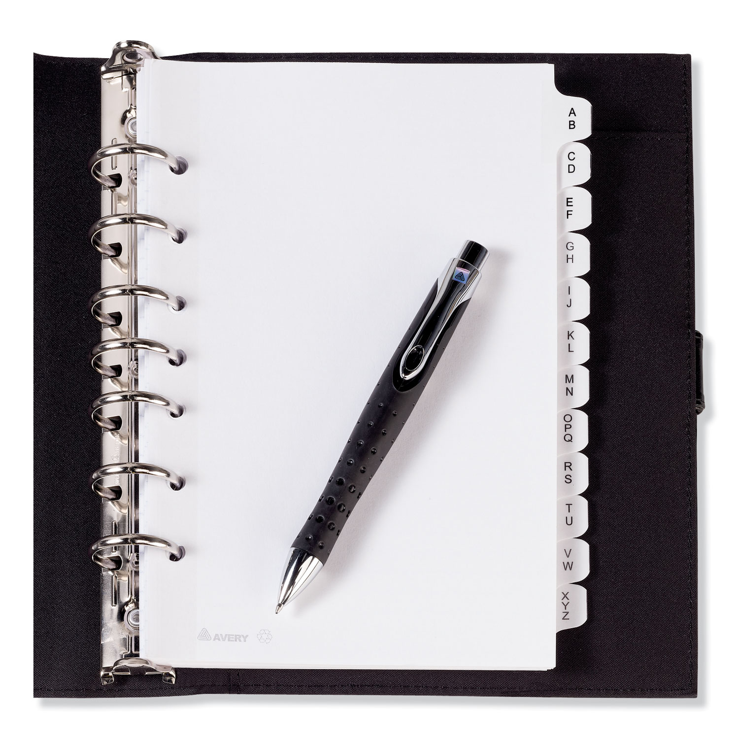 Avery® Preprinted Tab Dividers, 12-Tab, 8 1/2 x 5 1/2