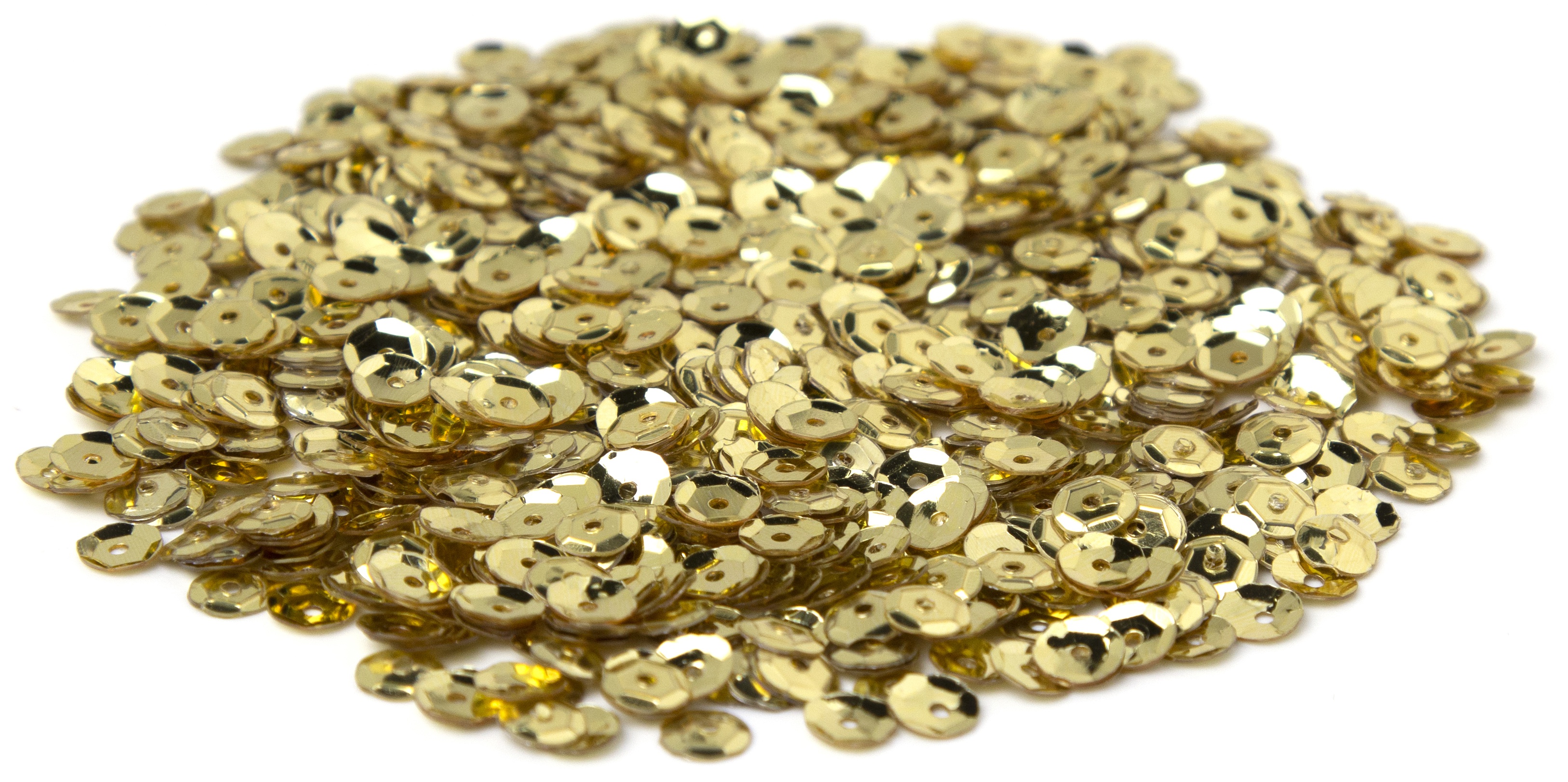 Cupped Sequins  Gold, 5mm 800/Pkg