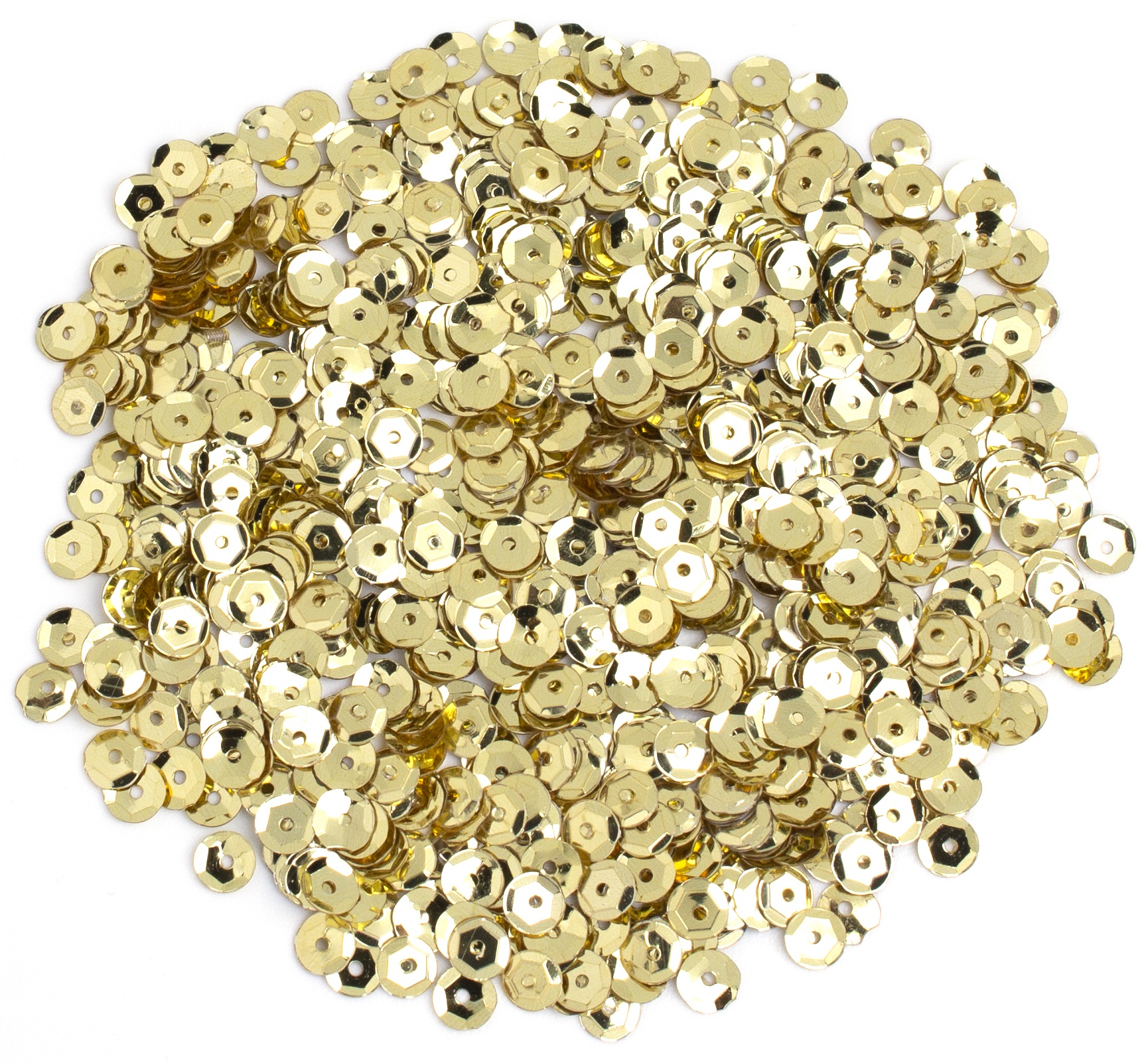 Cupped Sequins  Gold, 5mm 800/Pkg