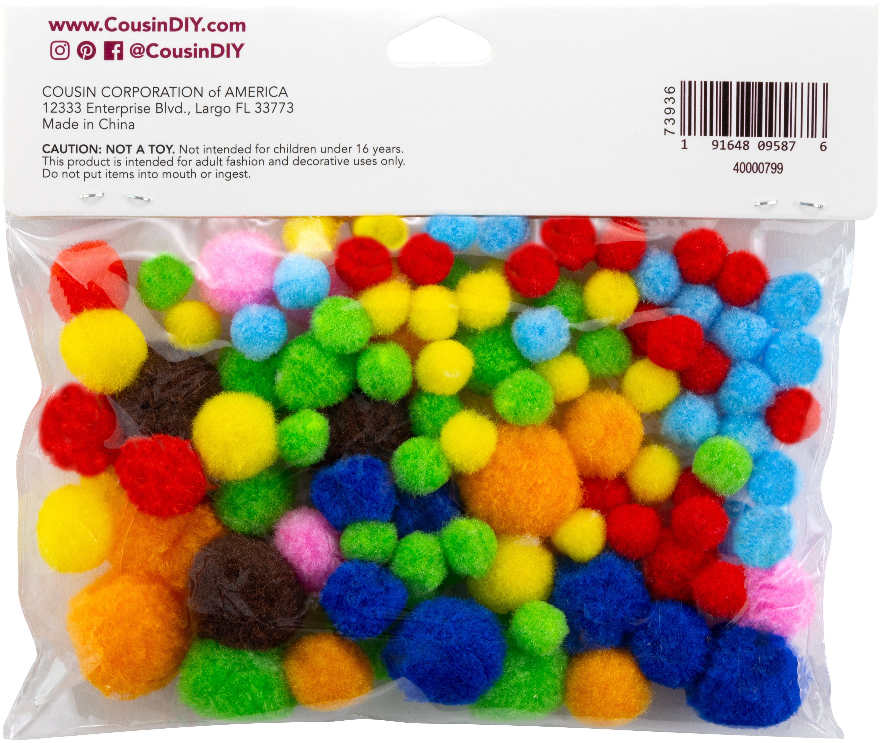 Pom-Pom Variety Pack 100/Pkg Multi