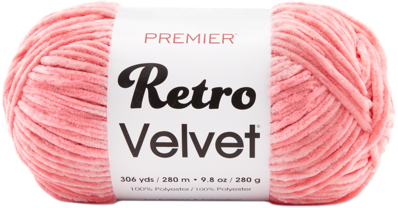 Premier Yarns Retro Velvet Yarn Coral