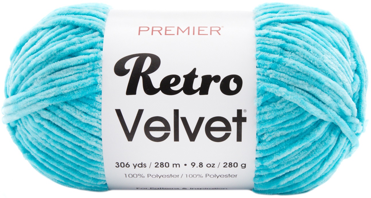 Premier Yarns Retro Velvet Yarn Aqua