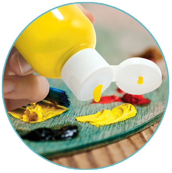 Empty Paint Bottles 4oz 2/Pkg