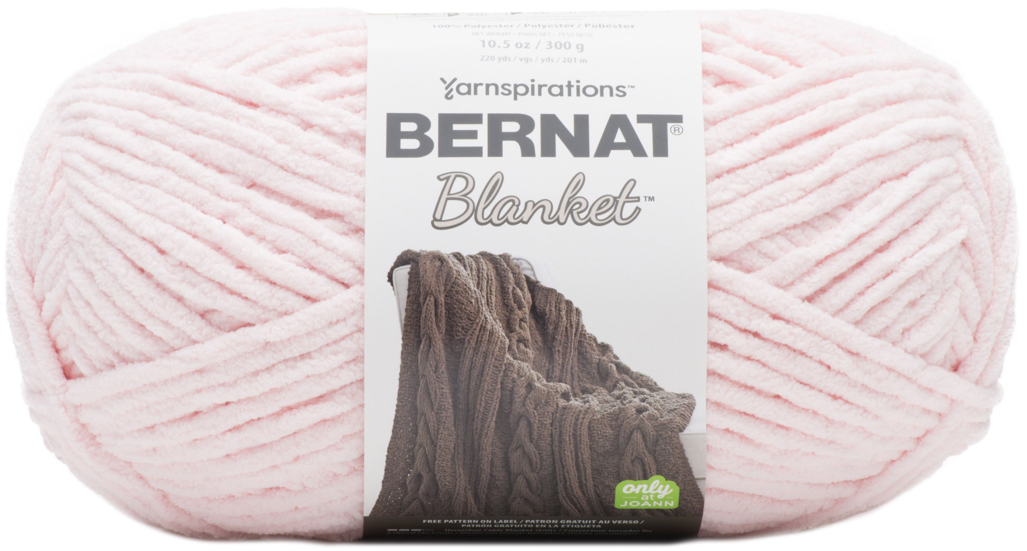 Bernat Blanket Big Ball Yarn Blush Pink