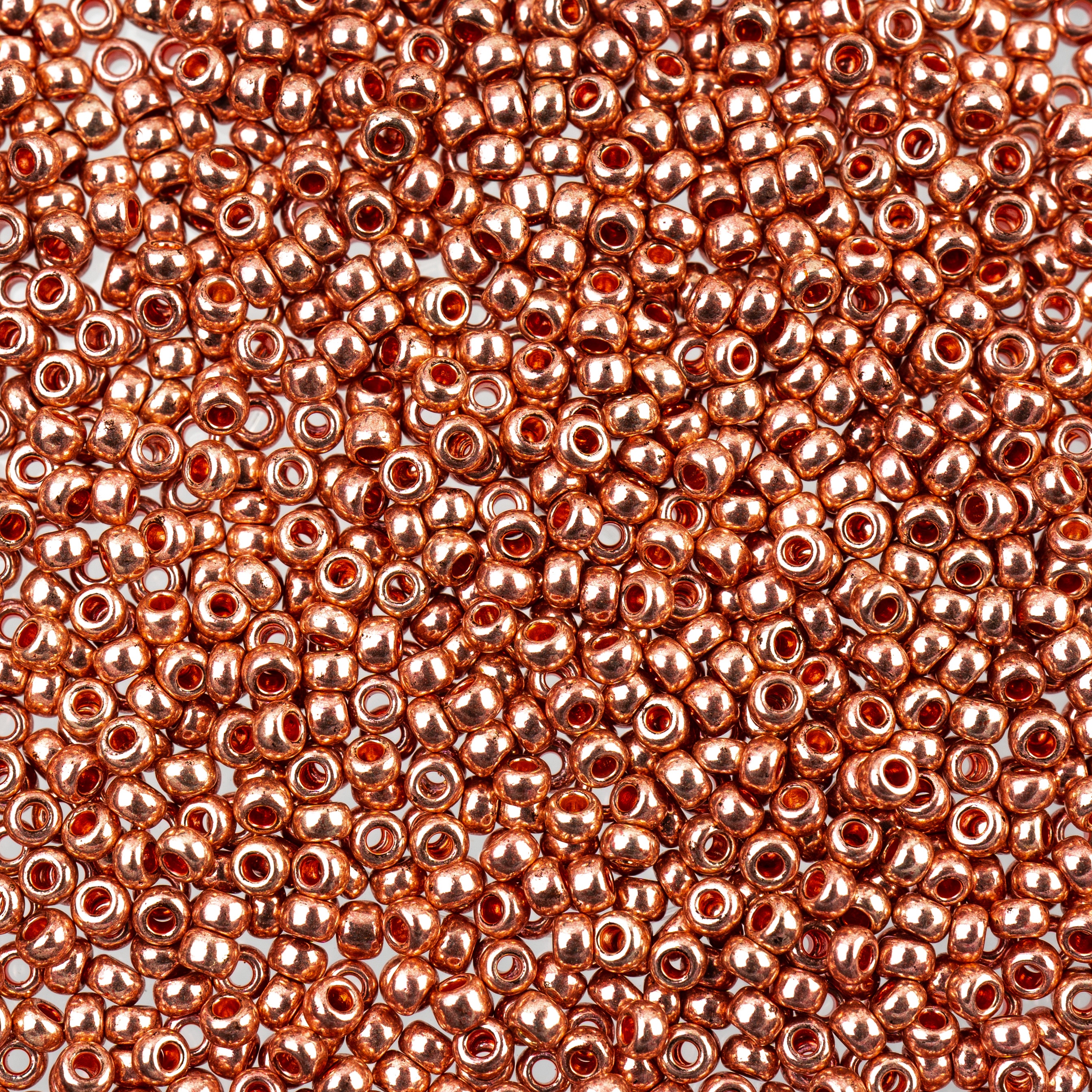 John Bead Czech Seed Beads 24g 11/0 Opaque Pink Metallic Solgel