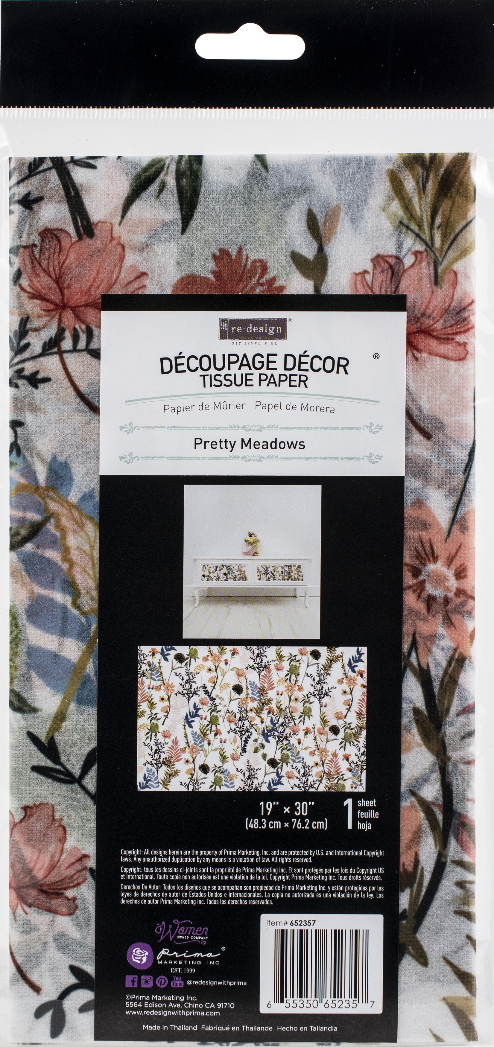 Prima Re-Design Decoupage Decor Tissue Paper 19