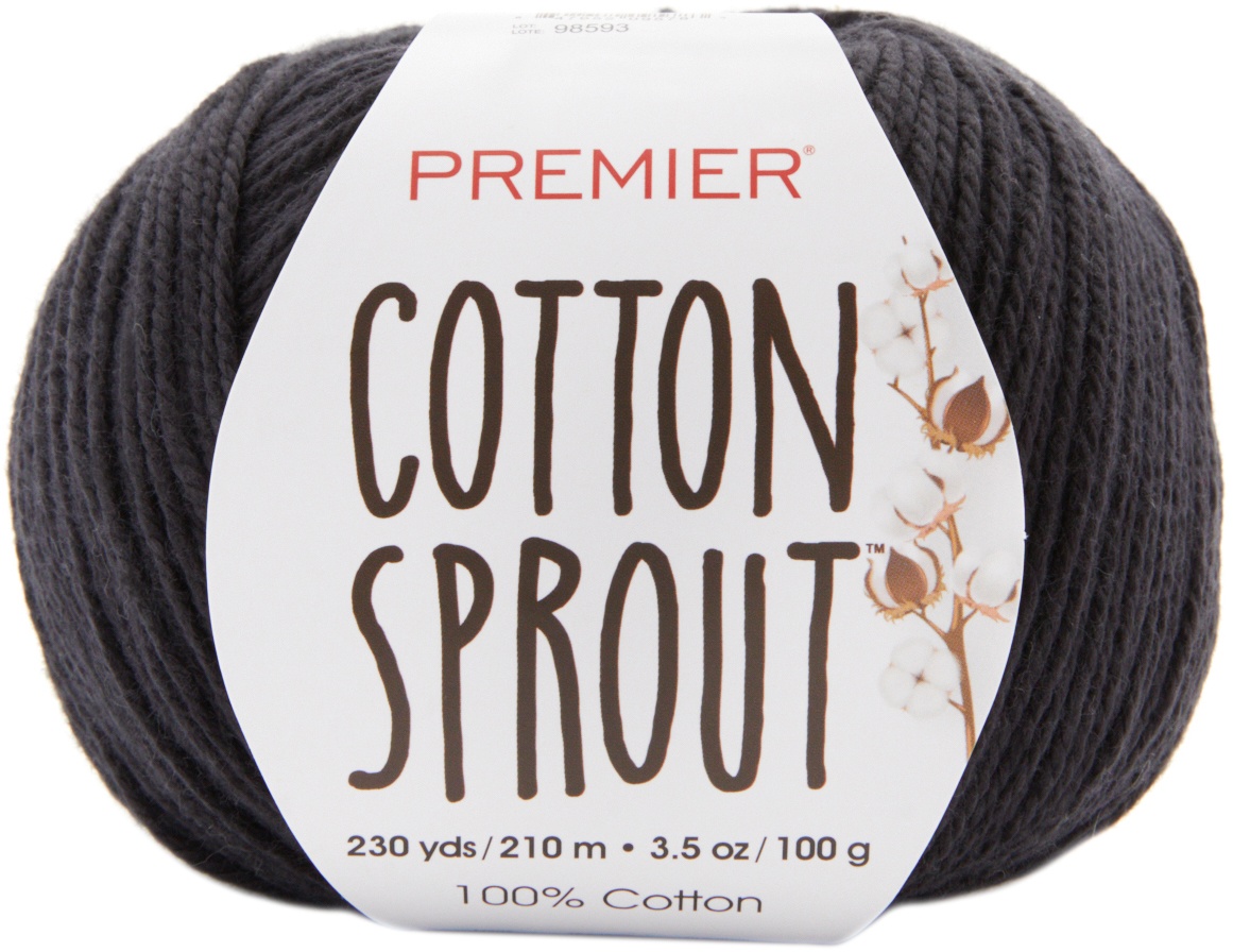 Premier Yarns Cotton Sprout Yarn Black