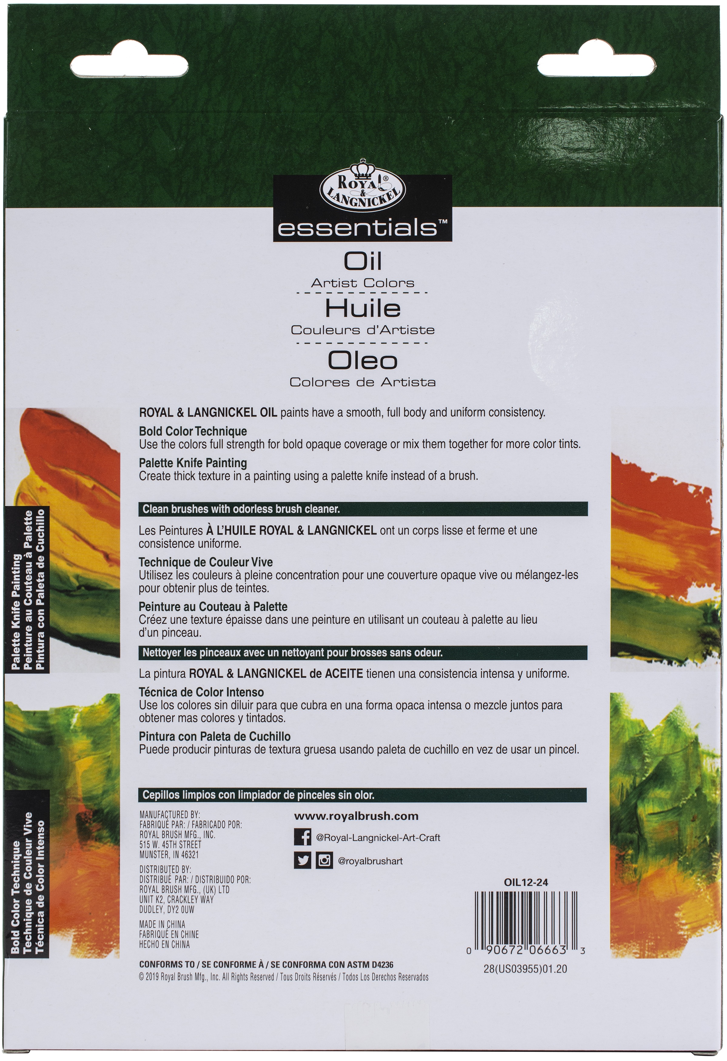 Royal & Langnickel(R) Essentials(TM) Oil Paint 12ml 24/Pkg