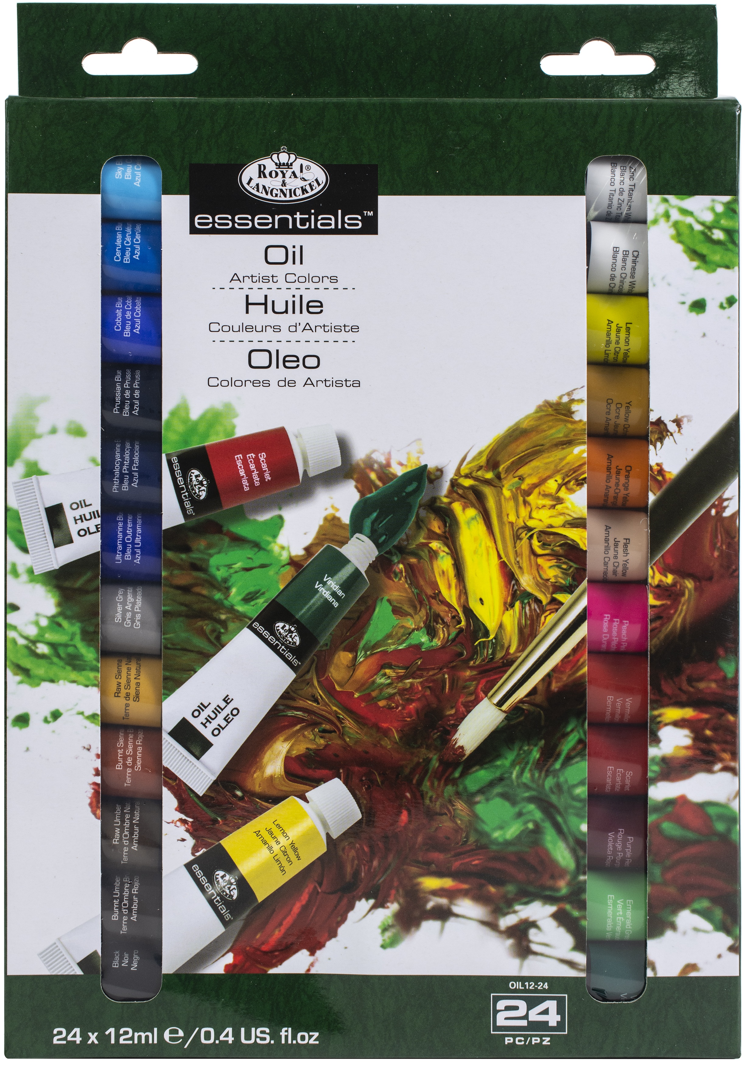 Royal & Langnickel(R) Essentials(TM) Oil Paint 12ml 24/Pkg