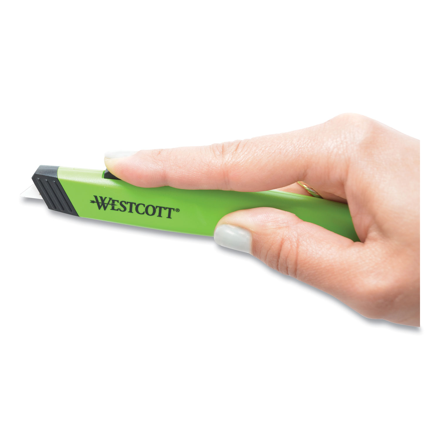 Full Sized Retractable Ceramic Utility Cutter Green