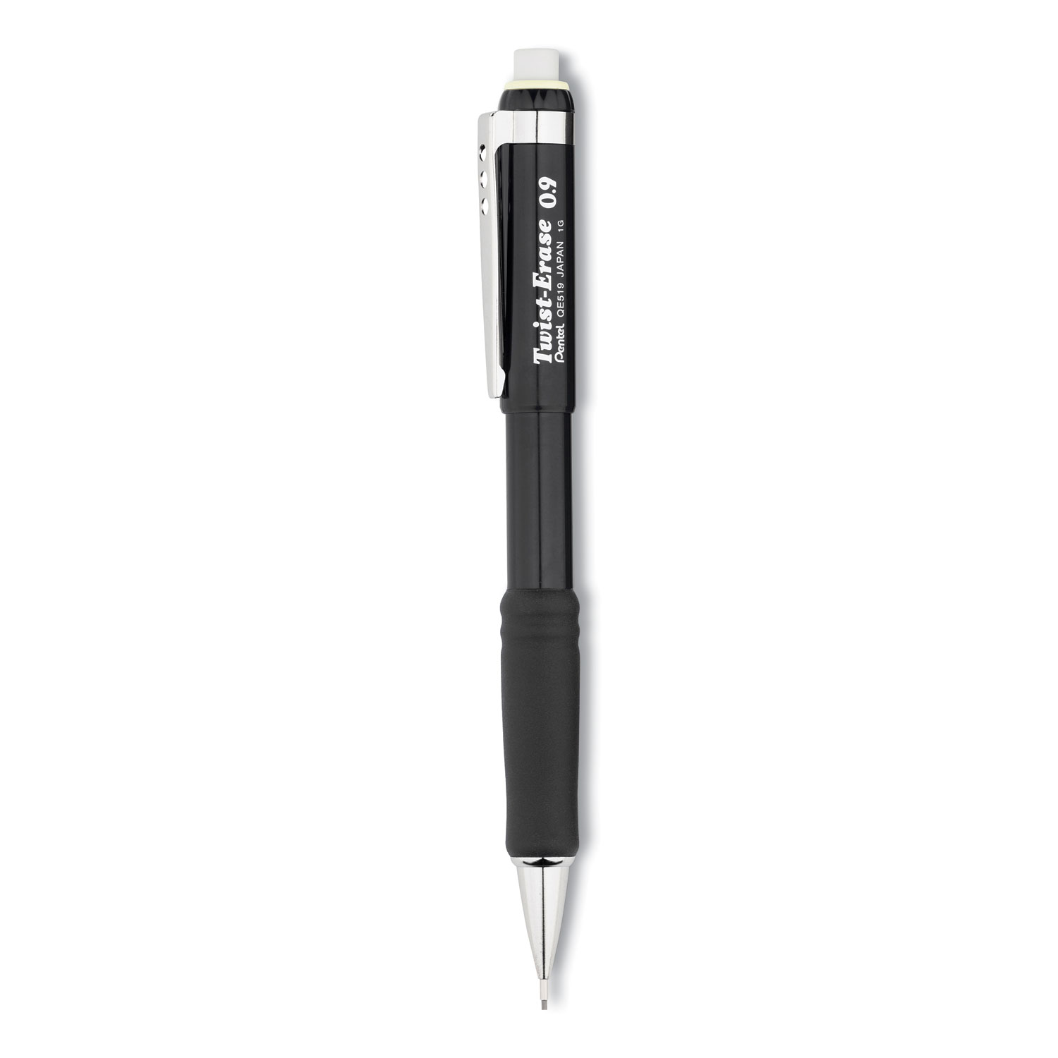 Pentel® Twist-Erase III Mechanical Pencil, 0.9 mm, Black Barrel