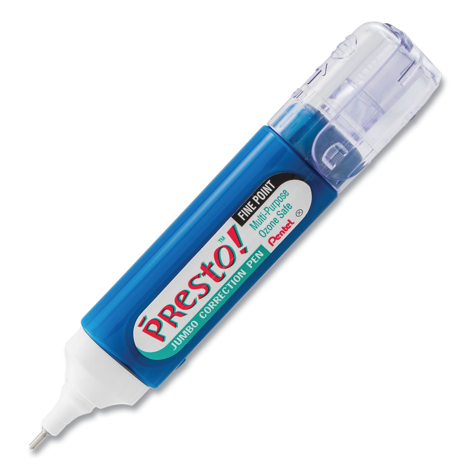 Pentel® Presto! Multipurpose Correction Pen, 12 ml, White