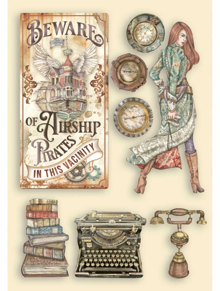 Stamperia Wooden Shapes A5 Typwriter, Lady Vagabond Lifestyle